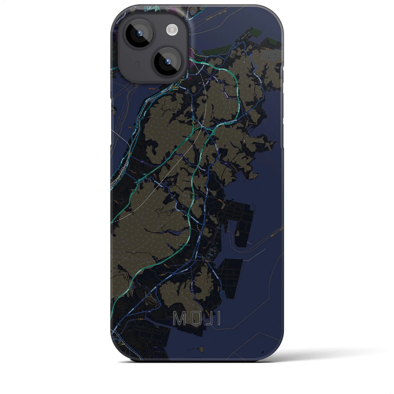 【門司(福岡県)】地図柄iPhoneケース(バックカバータイプ)