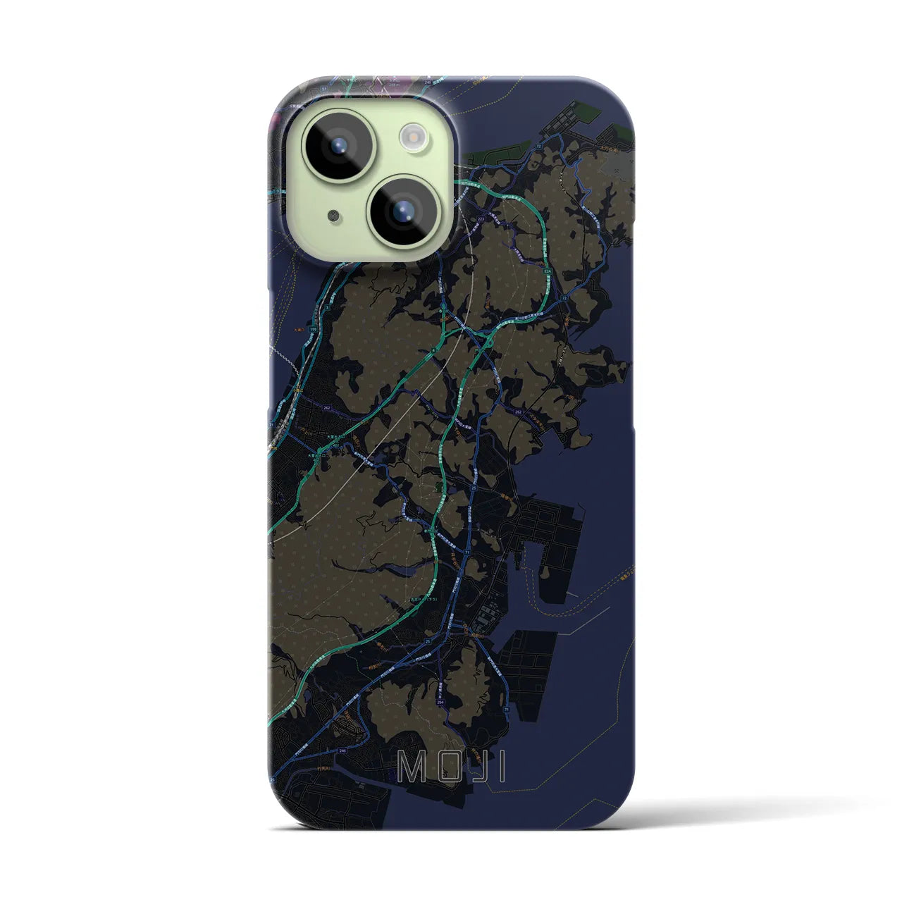 【門司(福岡県)】地図柄iPhoneケース(バックカバータイプ)