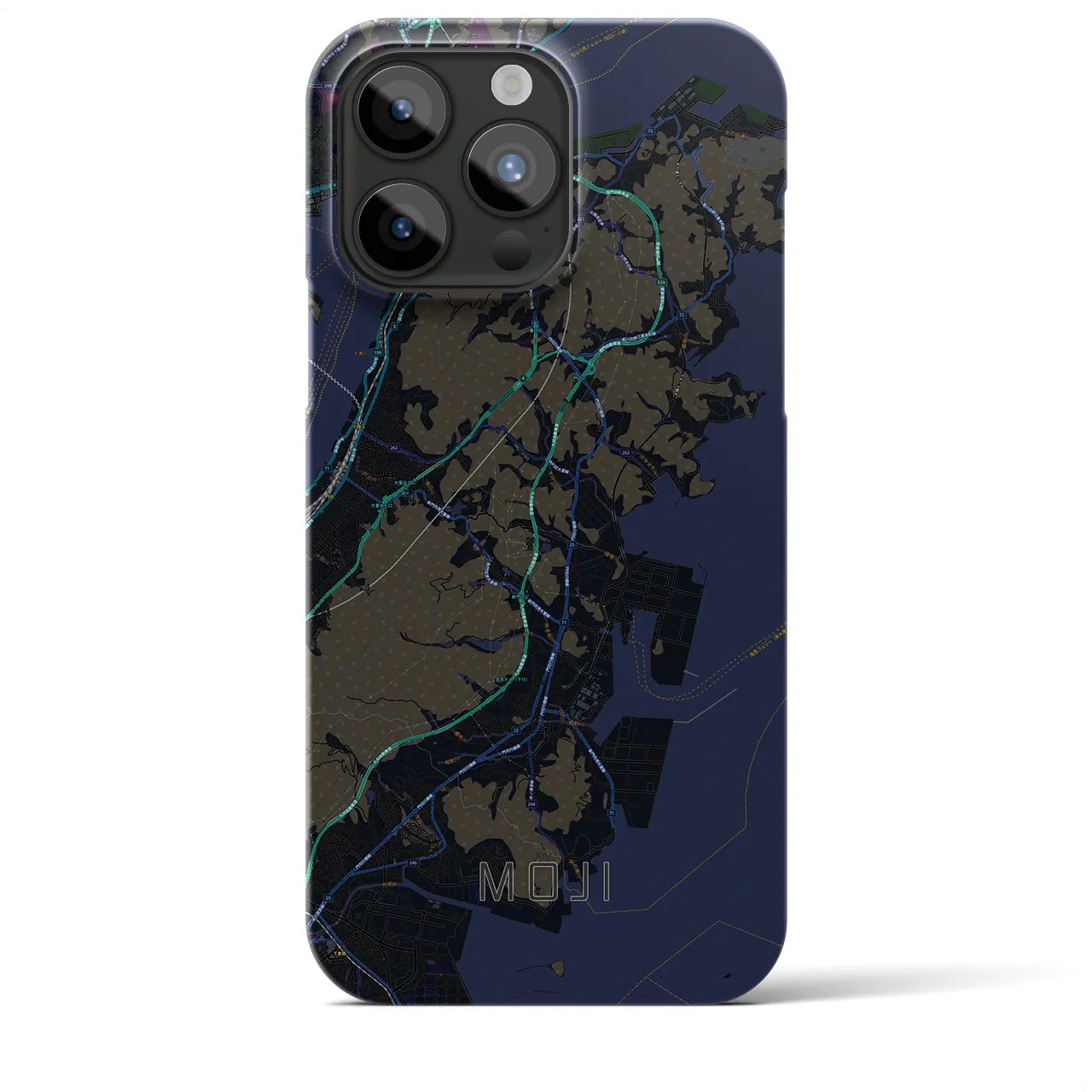 【門司(福岡県)】地図柄iPhoneケース(バックカバータイプ)