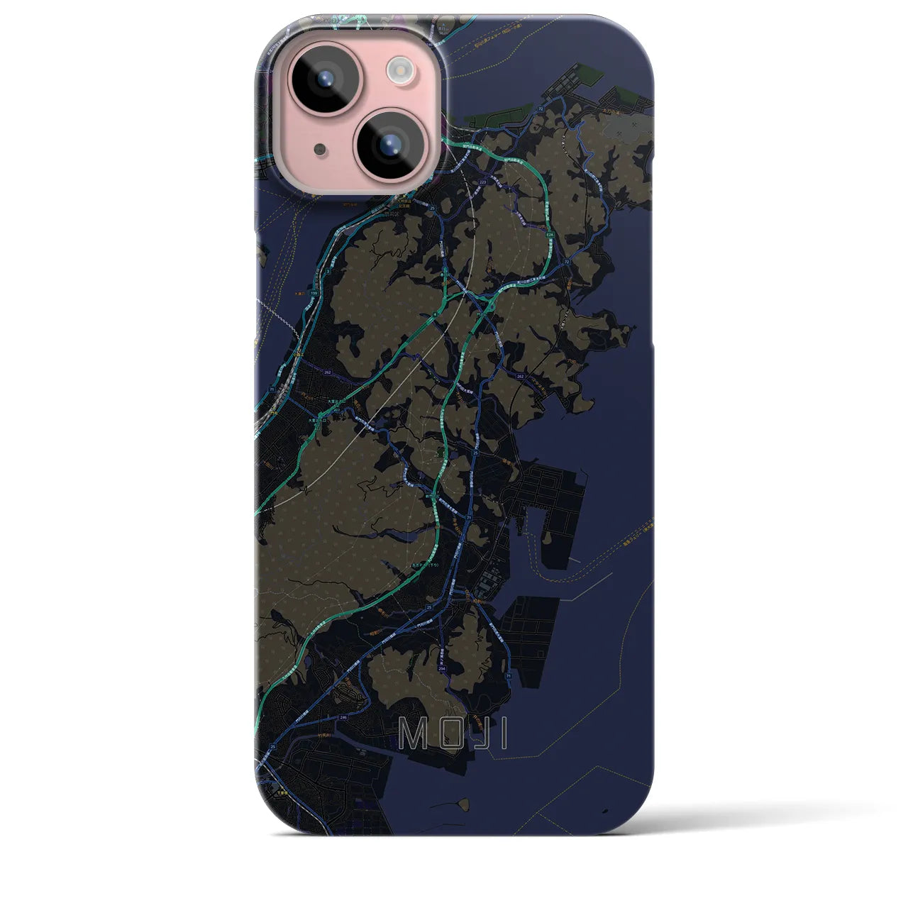 【門司(福岡県)】地図柄iPhoneケース(バックカバータイプ)