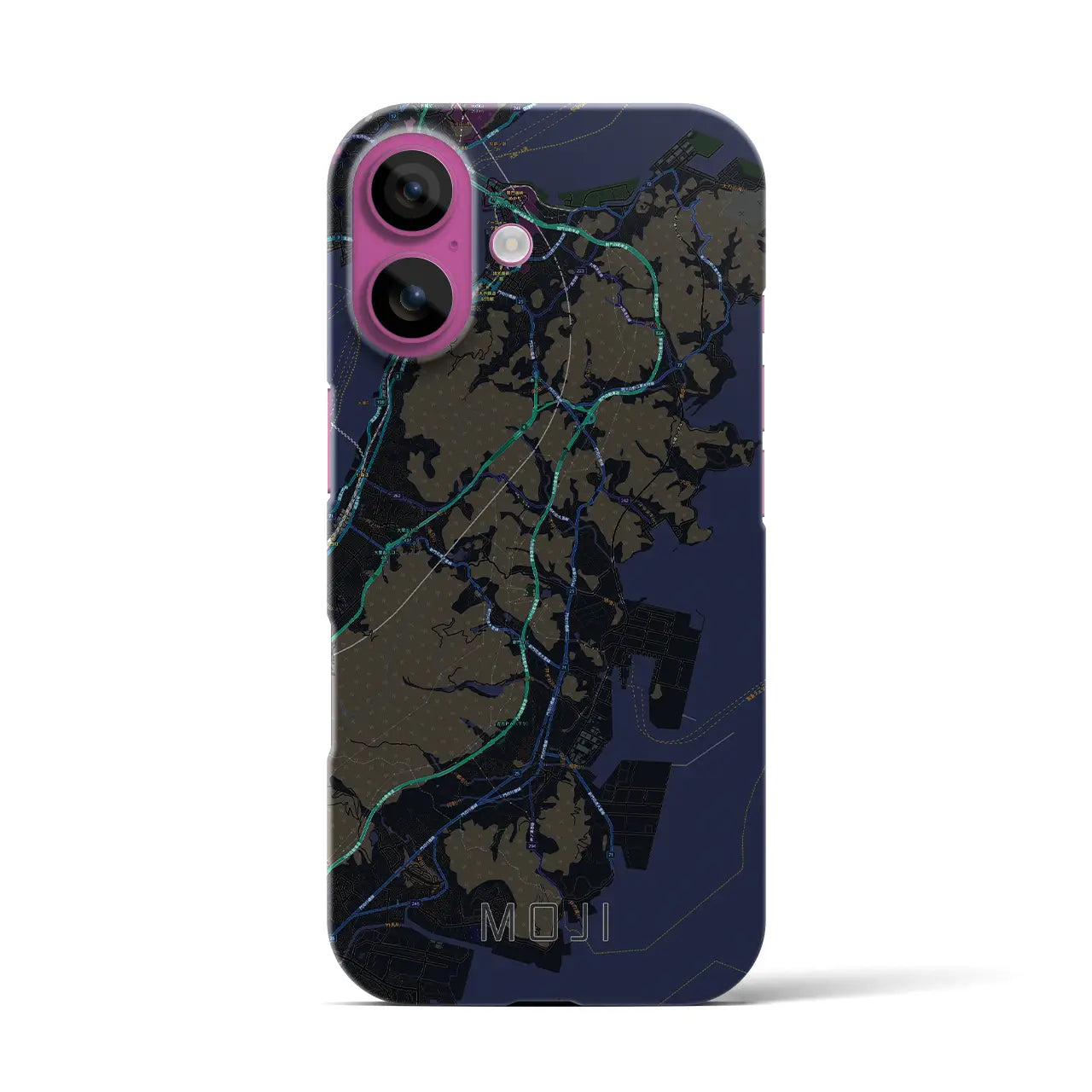 【門司(福岡県)】地図柄iPhoneケース(バックカバータイプ)