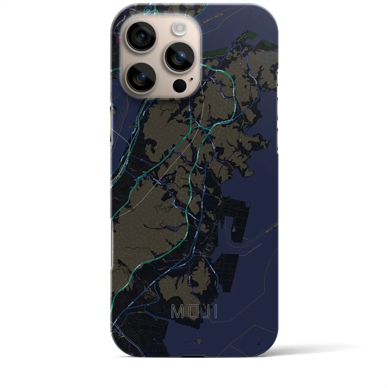 【門司(福岡県)】地図柄iPhoneケース(バックカバータイプ)