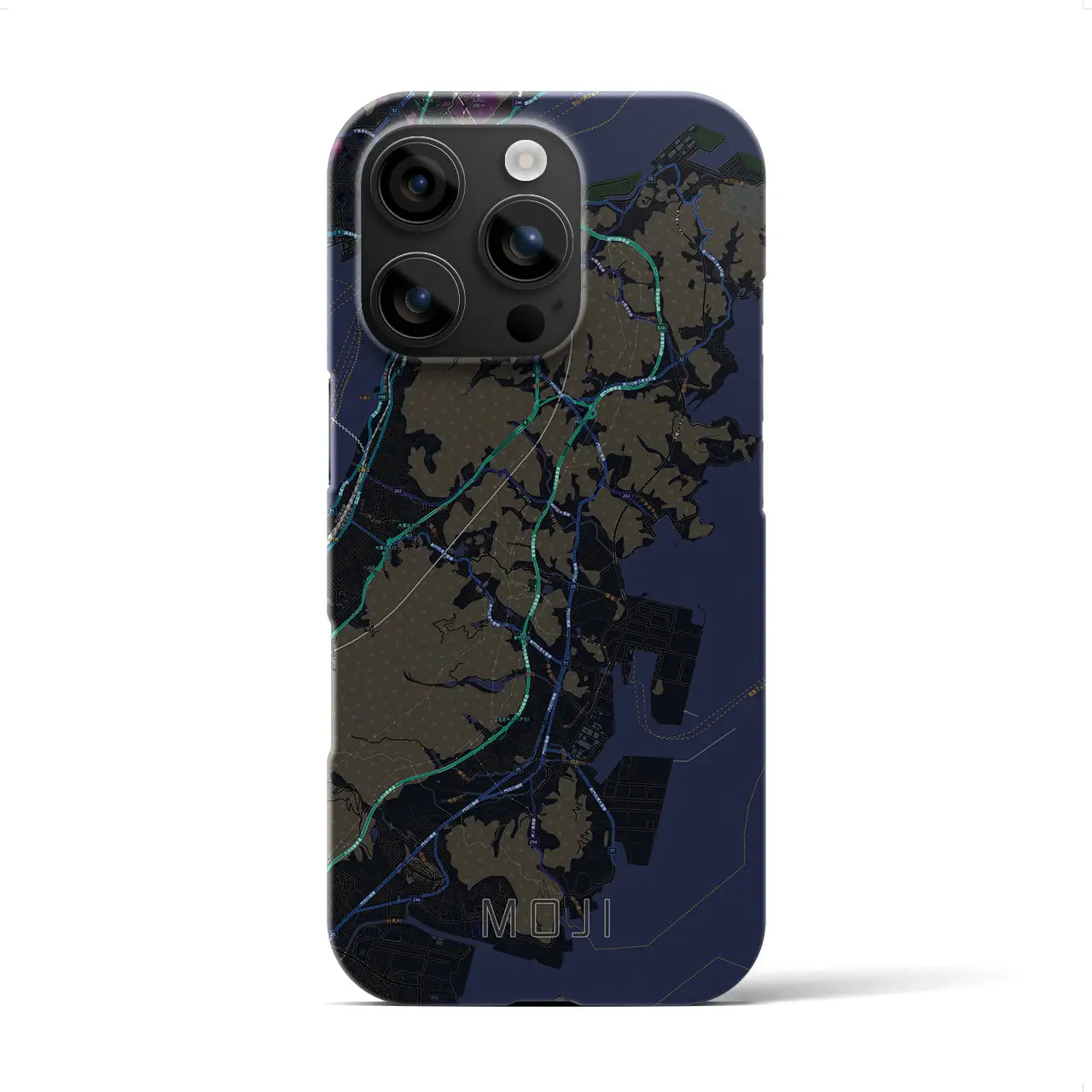 【門司(福岡県)】地図柄iPhoneケース(バックカバータイプ)