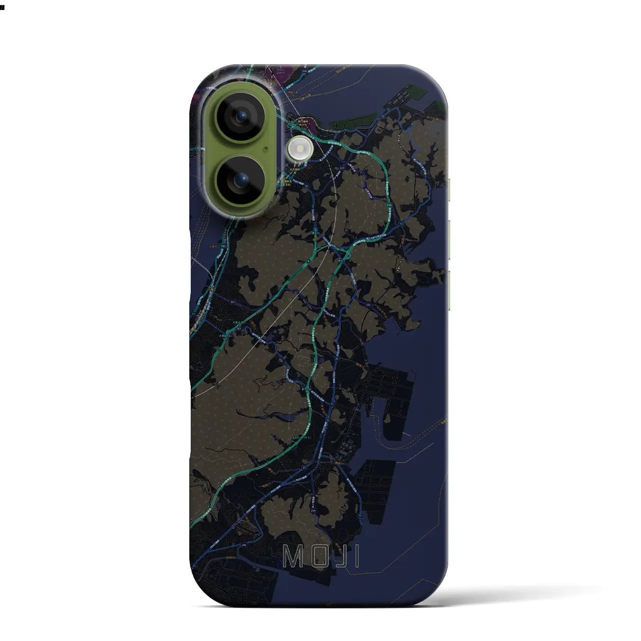 【門司(福岡県)】地図柄iPhoneケース(バックカバータイプ)