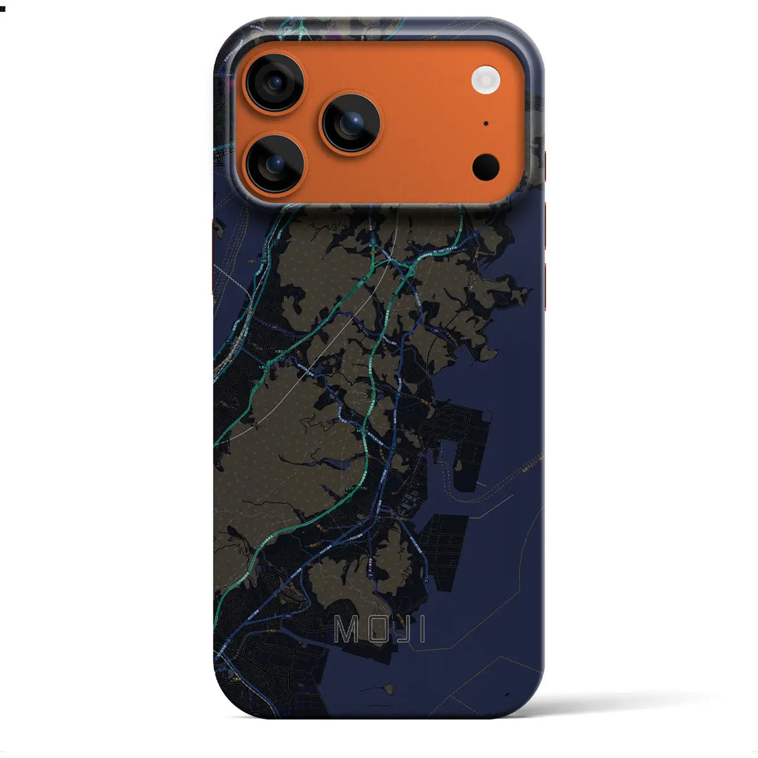 【門司(福岡県)】地図柄iPhoneケース(バックカバータイプ)
