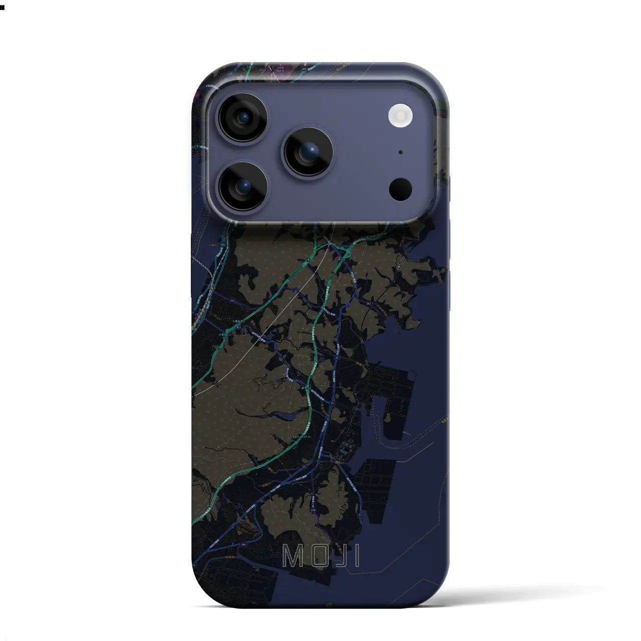 【門司(福岡県)】地図柄iPhoneケース(バックカバータイプ)