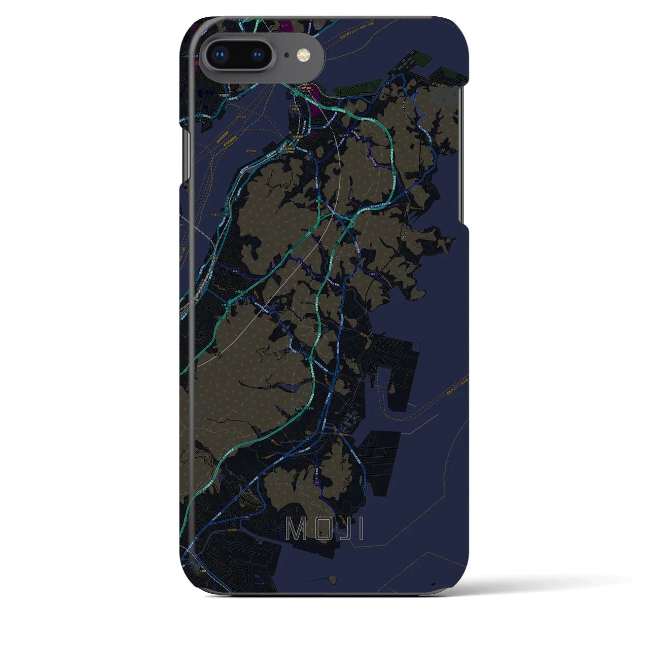 【門司(福岡県)】地図柄iPhoneケース(バックカバータイプ)