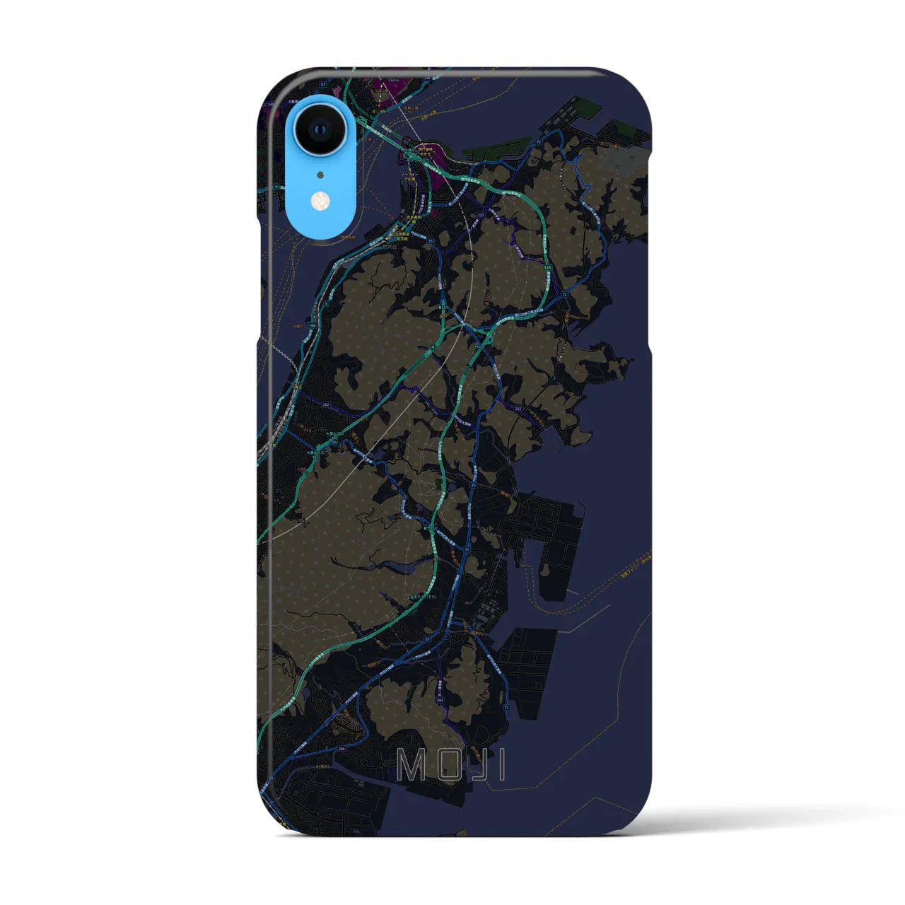 【門司(福岡県)】地図柄iPhoneケース(バックカバータイプ)