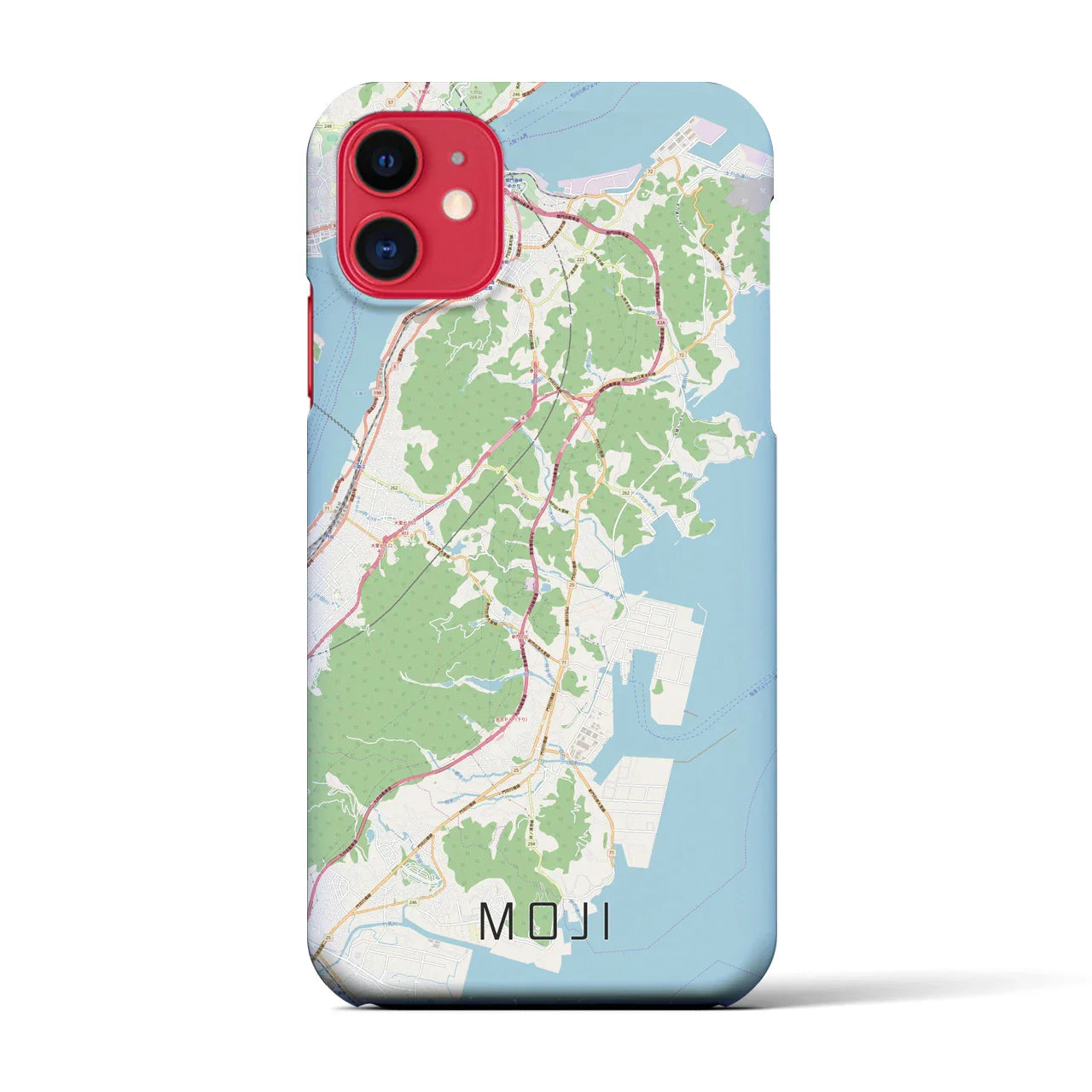 【門司(福岡県)】地図柄iPhoneケース(バックカバータイプ)