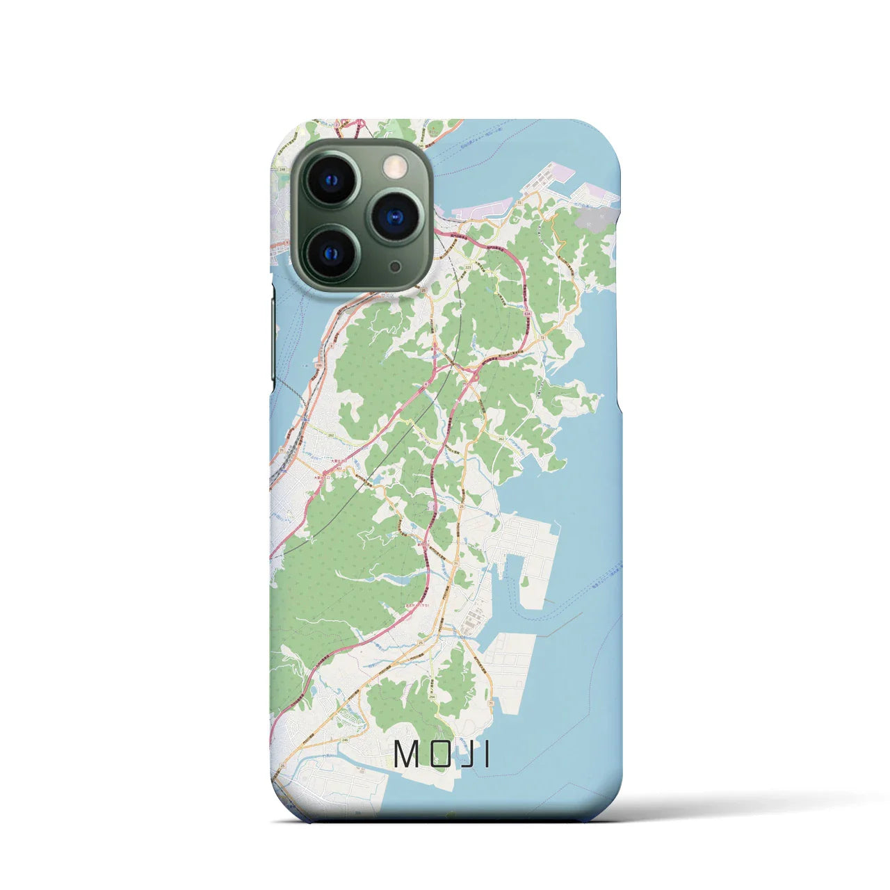 【門司(福岡県)】地図柄iPhoneケース(バックカバータイプ)