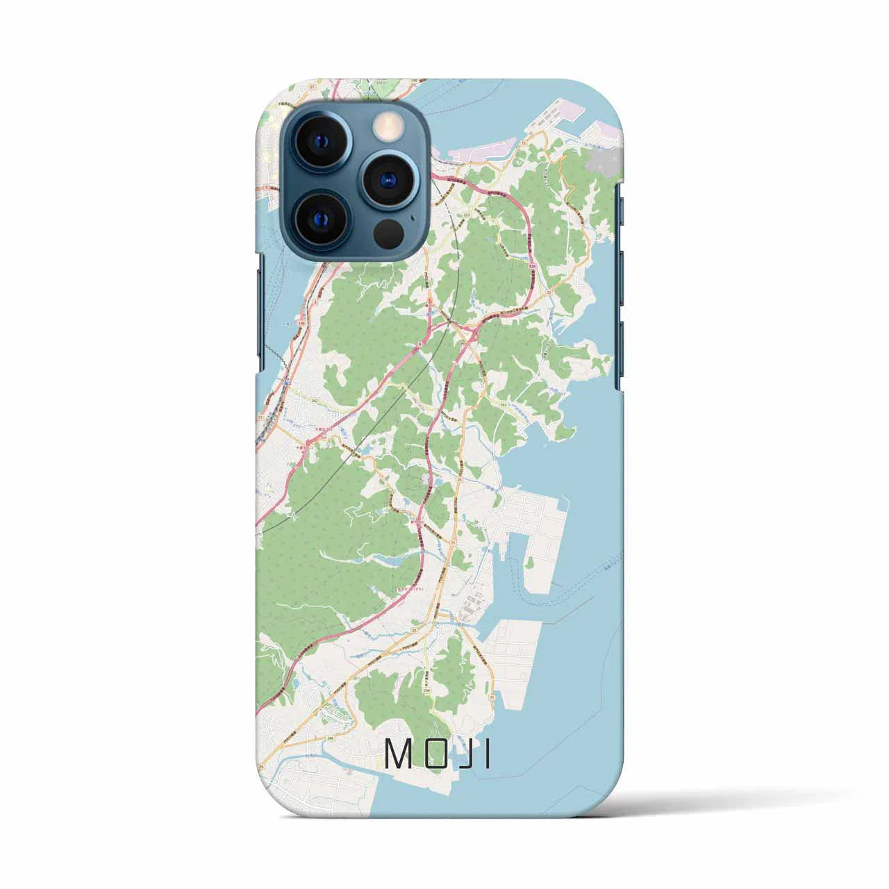 【門司(福岡県)】地図柄iPhoneケース(バックカバータイプ)