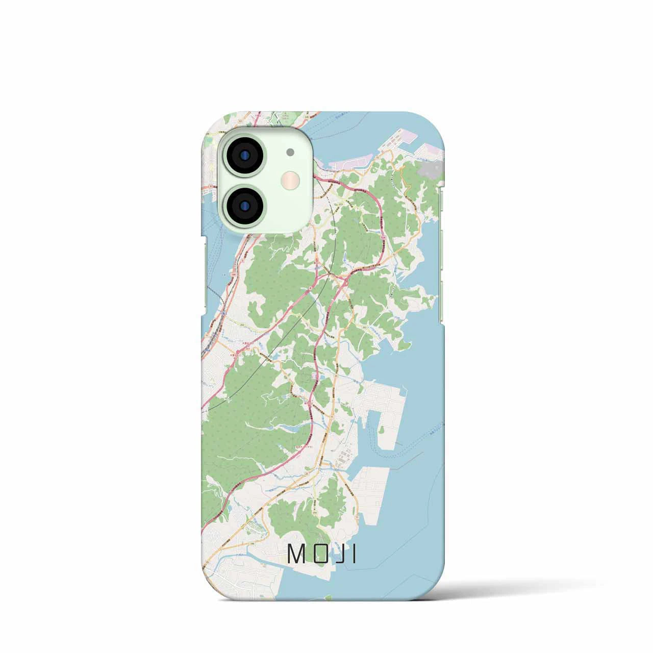 【門司(福岡県)】地図柄iPhoneケース(バックカバータイプ)