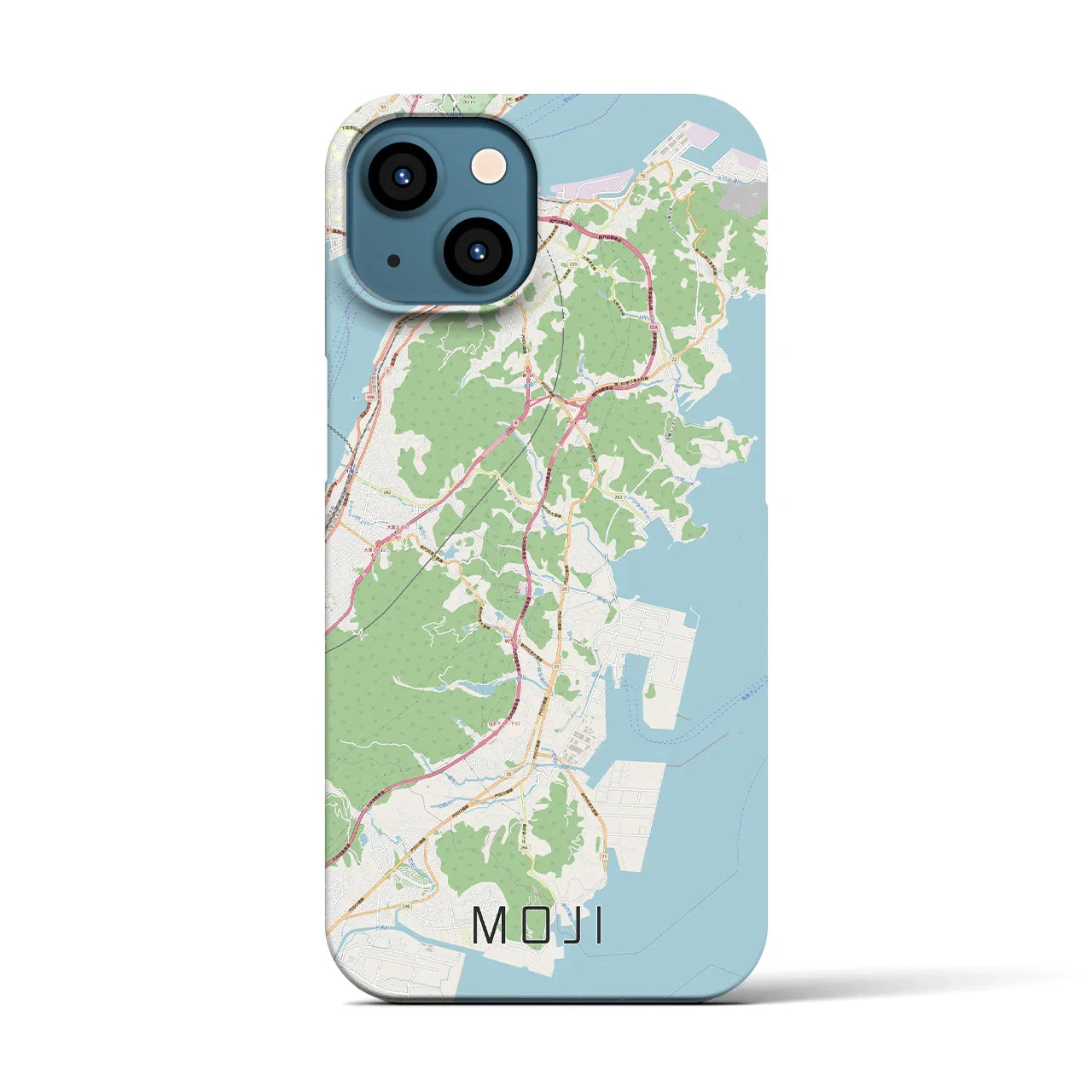 【門司(福岡県)】地図柄iPhoneケース(バックカバータイプ)