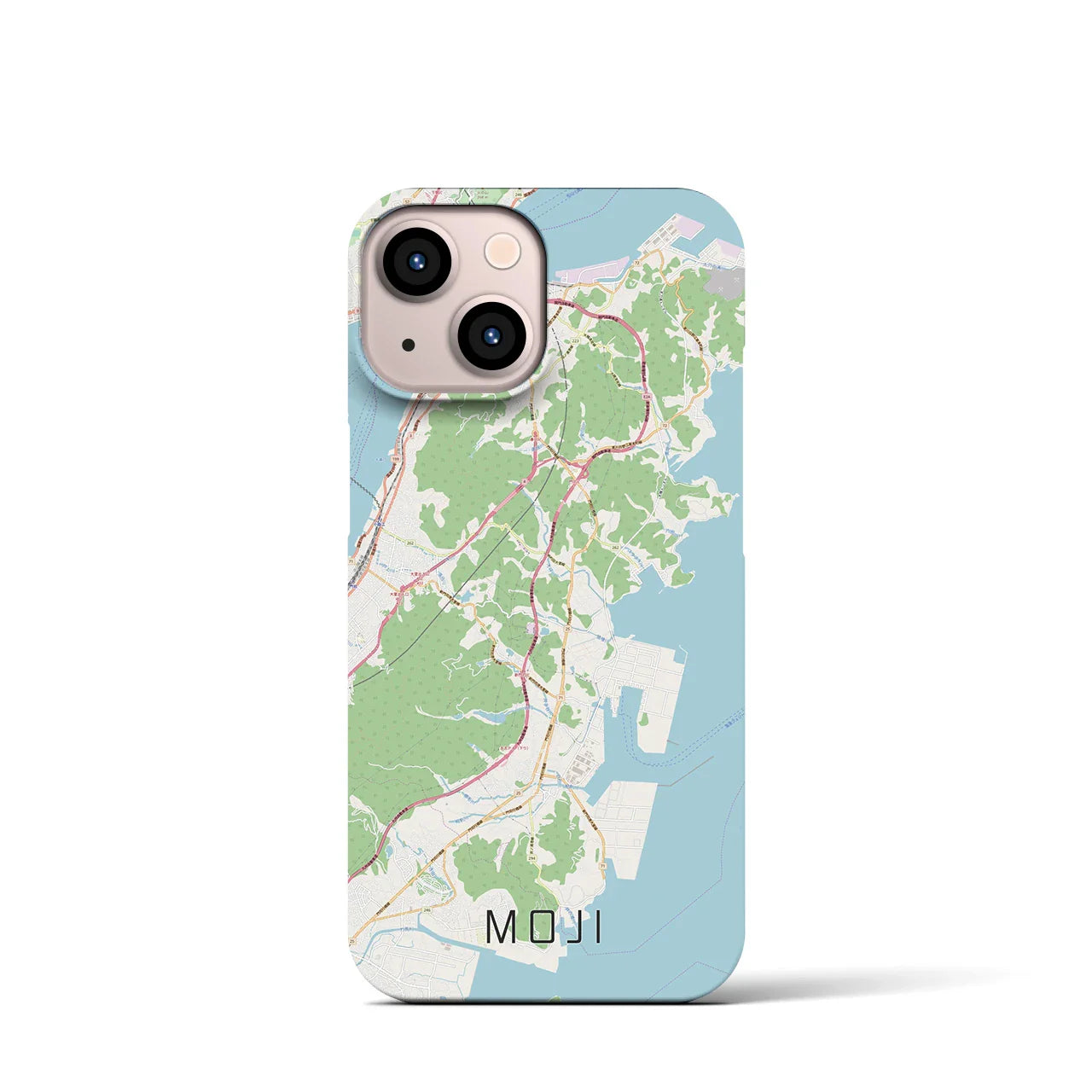 【門司(福岡県)】地図柄iPhoneケース(バックカバータイプ)