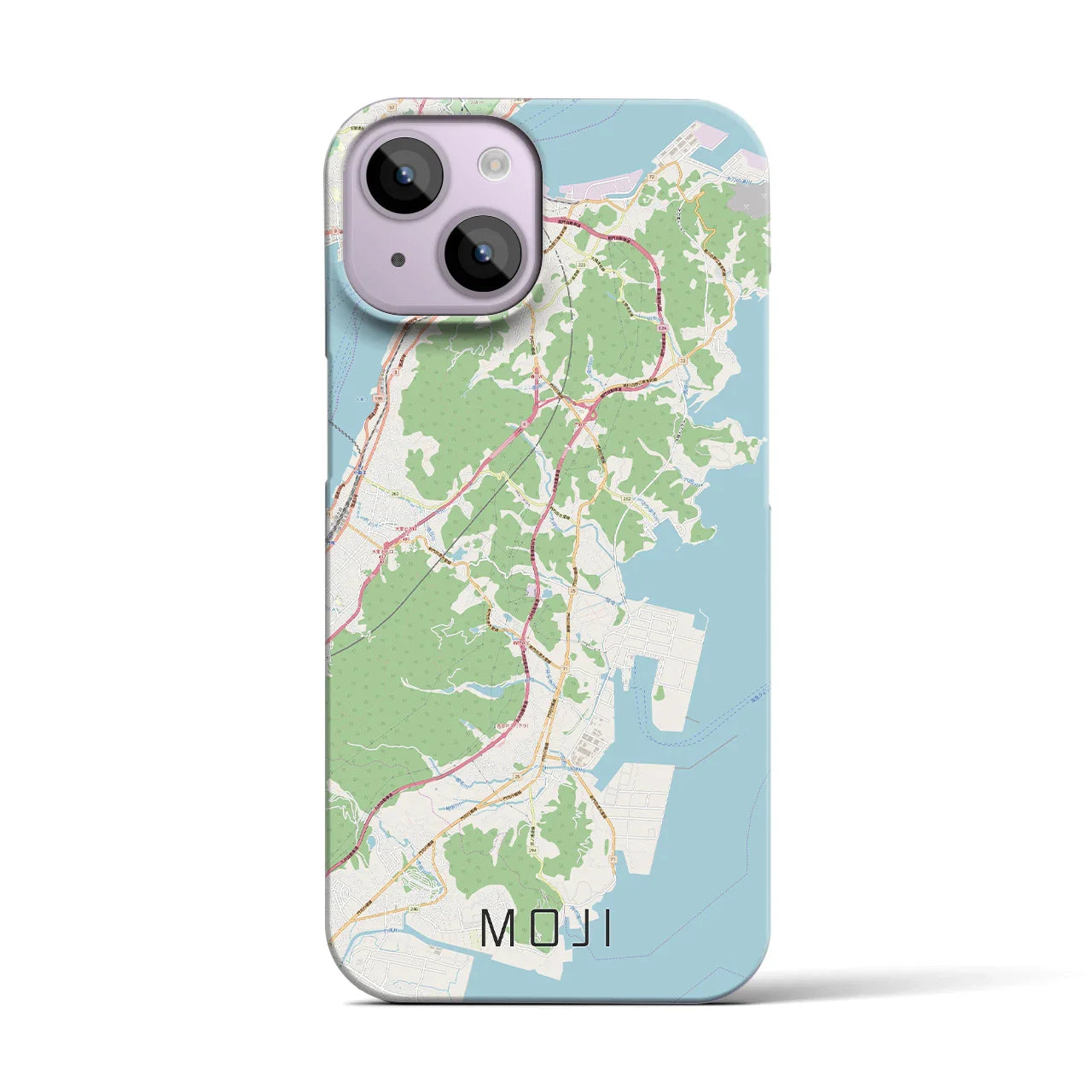 【門司(福岡県)】地図柄iPhoneケース(バックカバータイプ)