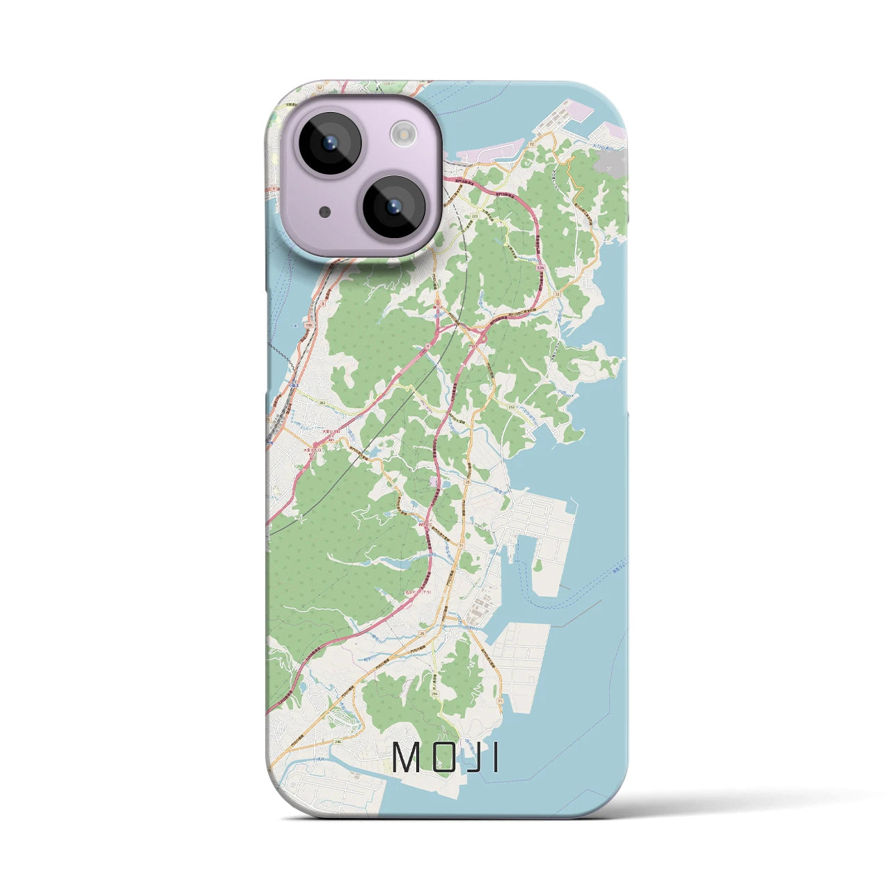 【門司(福岡県)】地図柄iPhoneケース(バックカバータイプ)