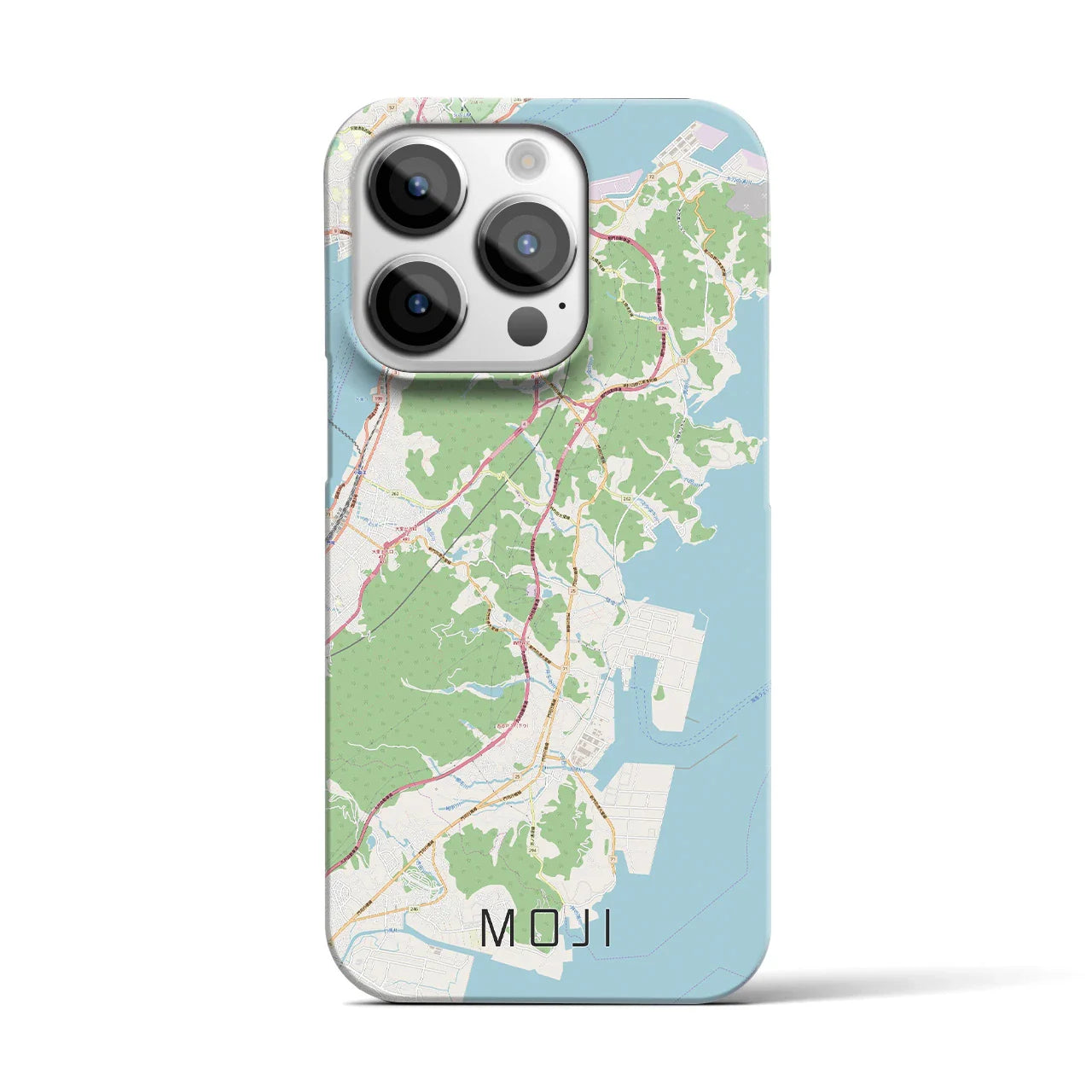 【門司(福岡県)】地図柄iPhoneケース(バックカバータイプ)