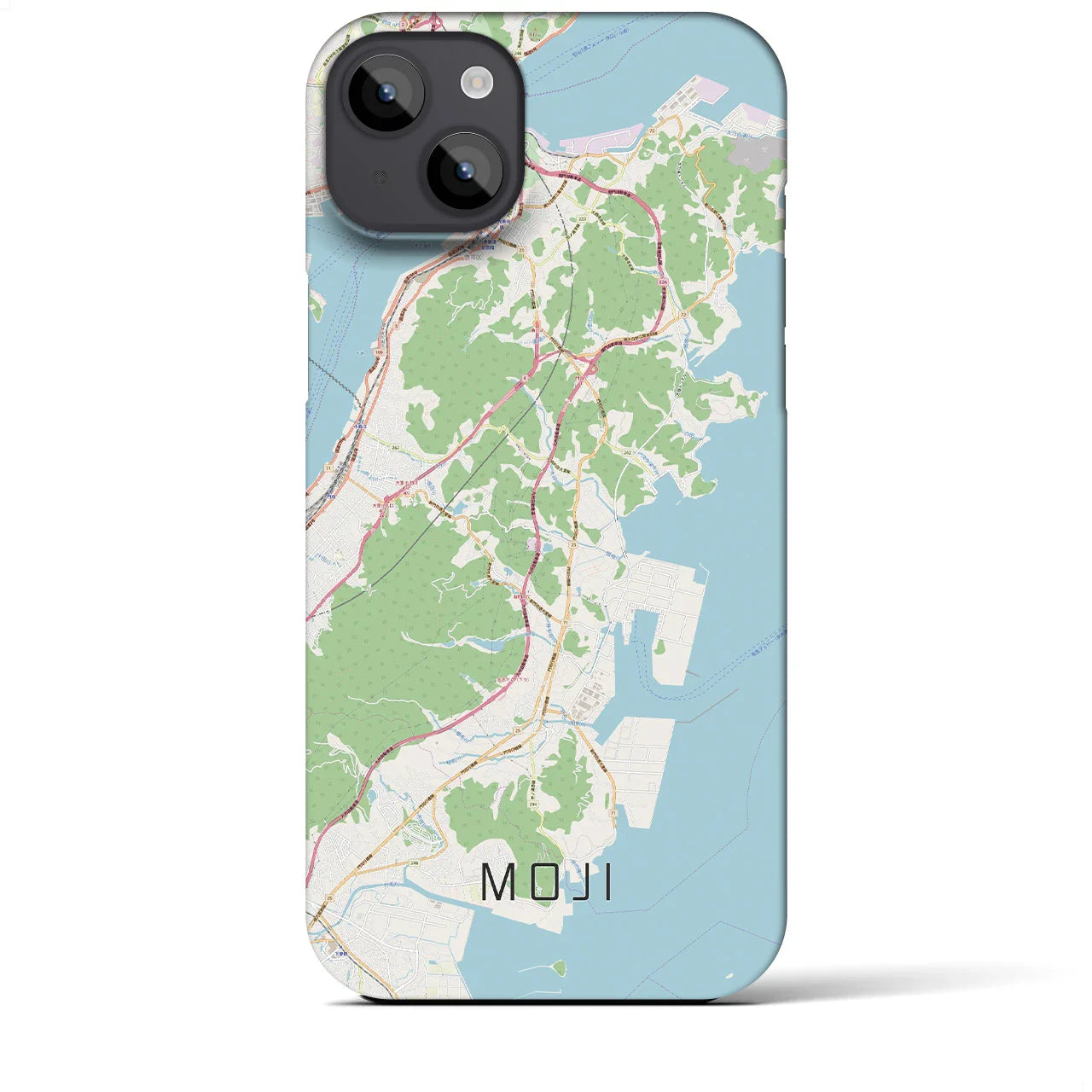 【門司(福岡県)】地図柄iPhoneケース(バックカバータイプ)