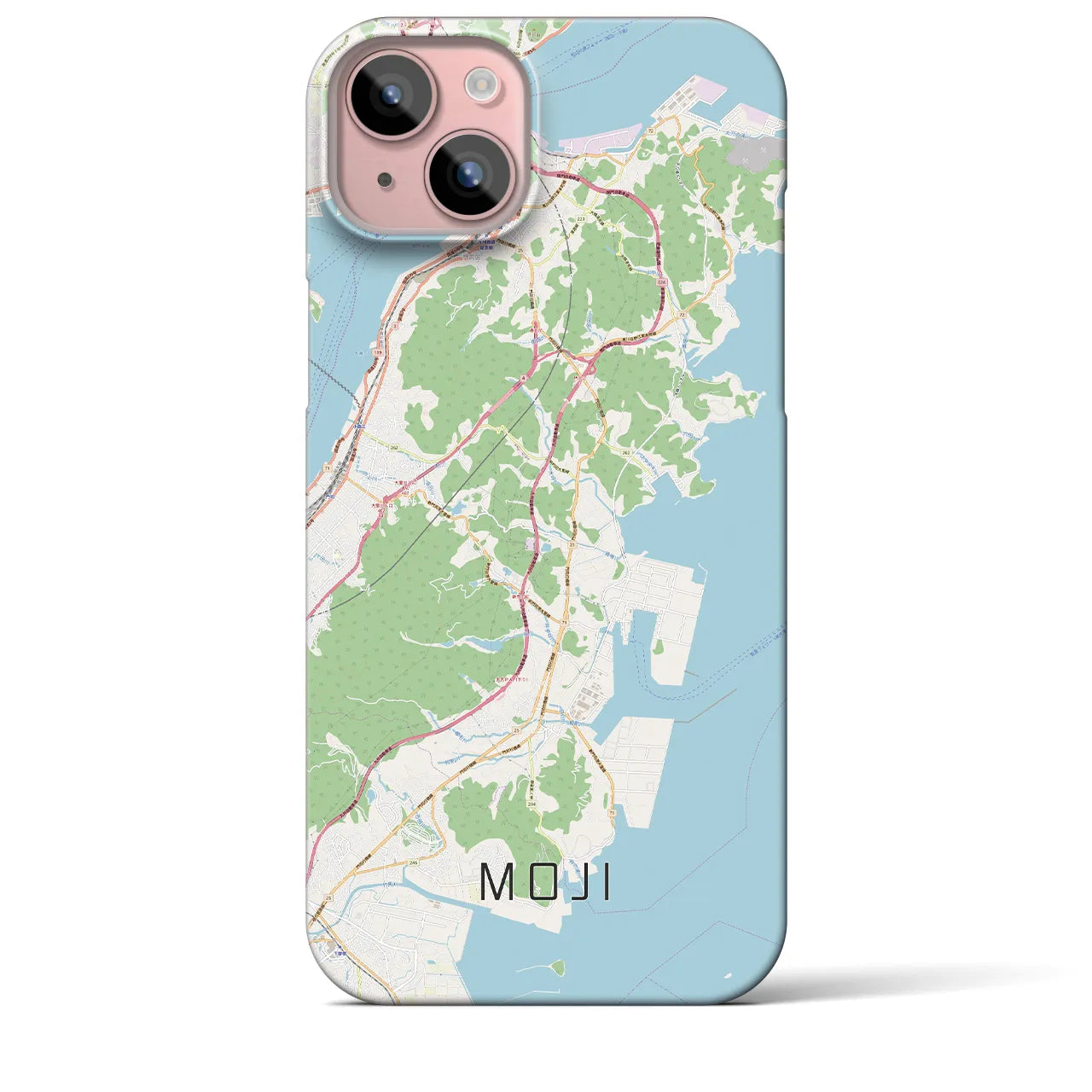 【門司(福岡県)】地図柄iPhoneケース(バックカバータイプ)