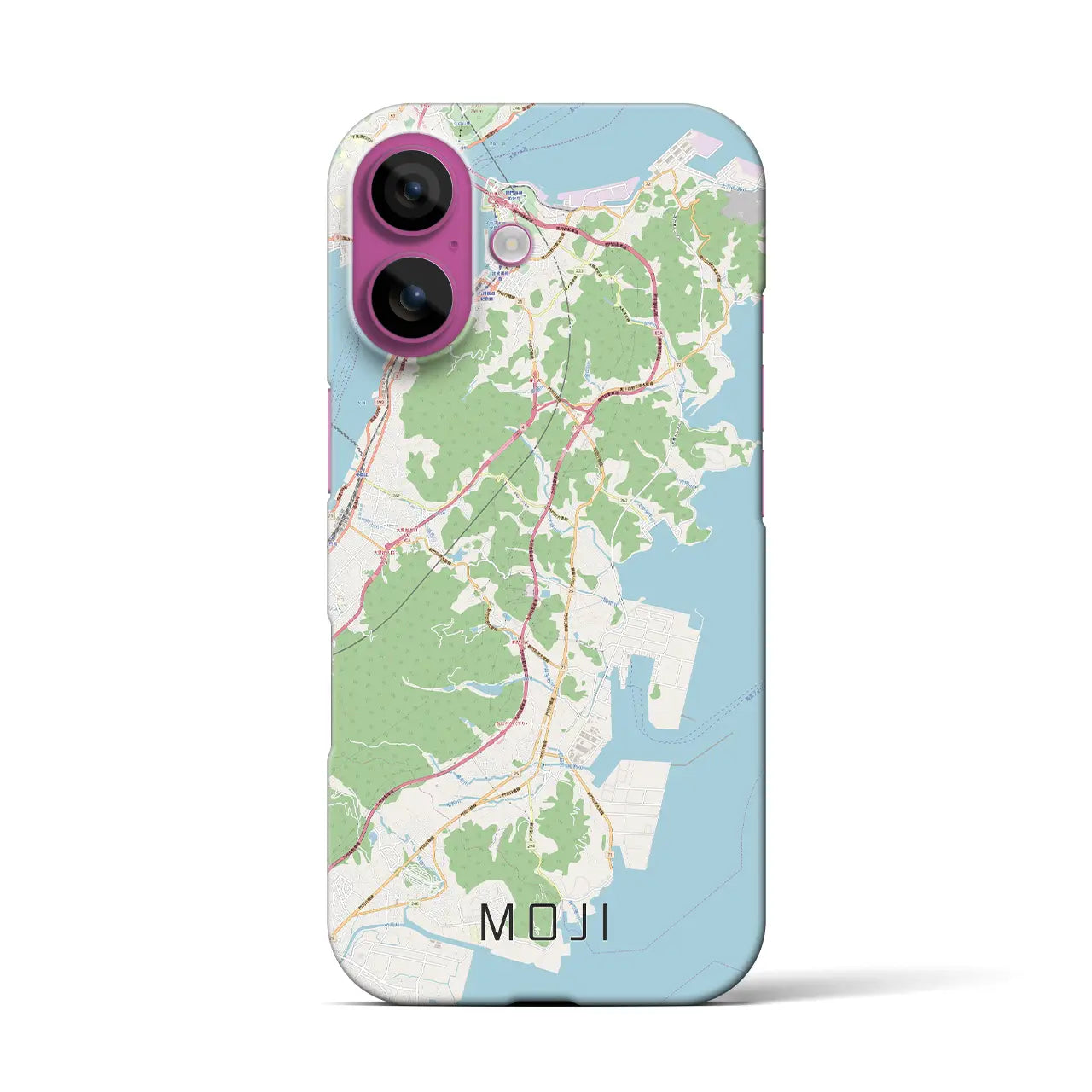 【門司(福岡県)】地図柄iPhoneケース(バックカバータイプ)