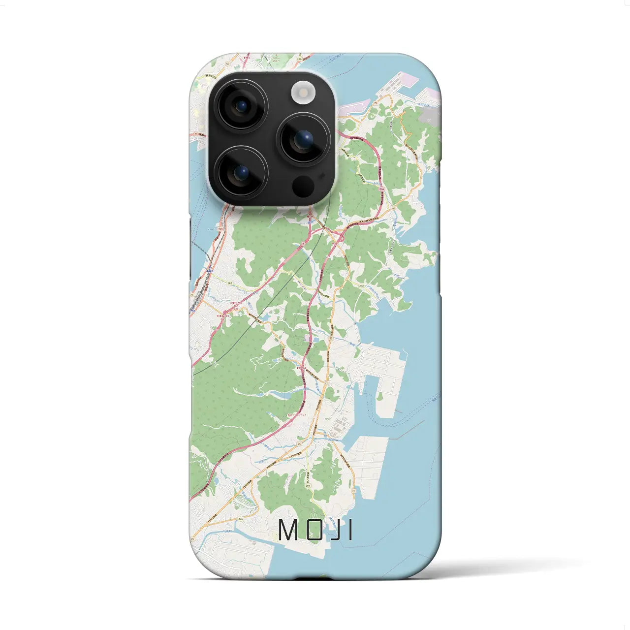 【門司(福岡県)】地図柄iPhoneケース(バックカバータイプ)