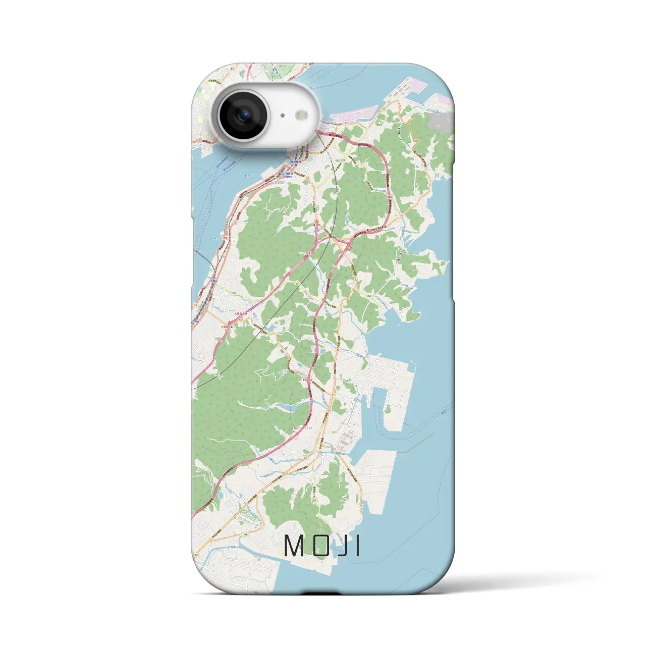 【門司(福岡県)】地図柄iPhoneケース(バックカバータイプ)