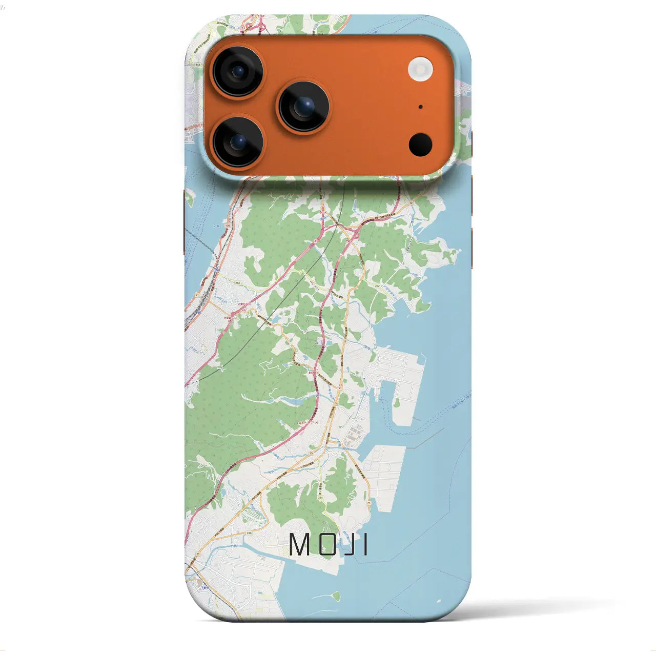 【門司(福岡県)】地図柄iPhoneケース(バックカバータイプ)