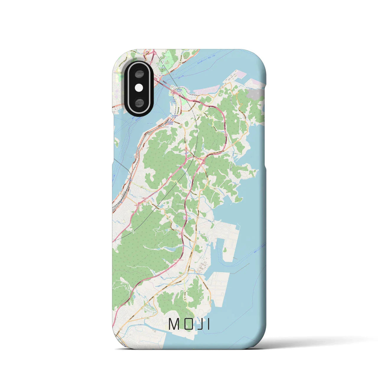 【門司(福岡県)】地図柄iPhoneケース(バックカバータイプ)