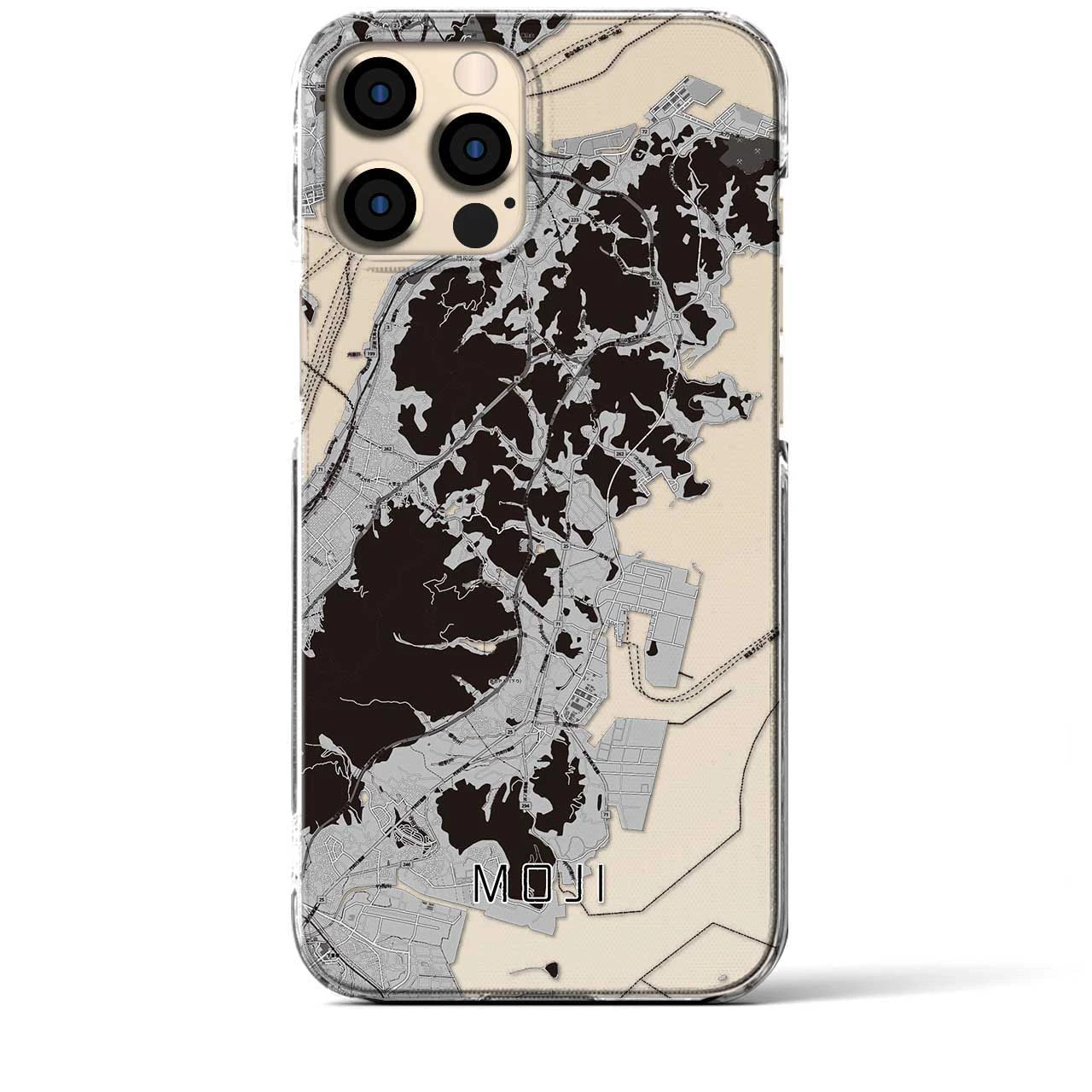 【門司(福岡県)】地図柄iPhoneケース(クリアタイプ)