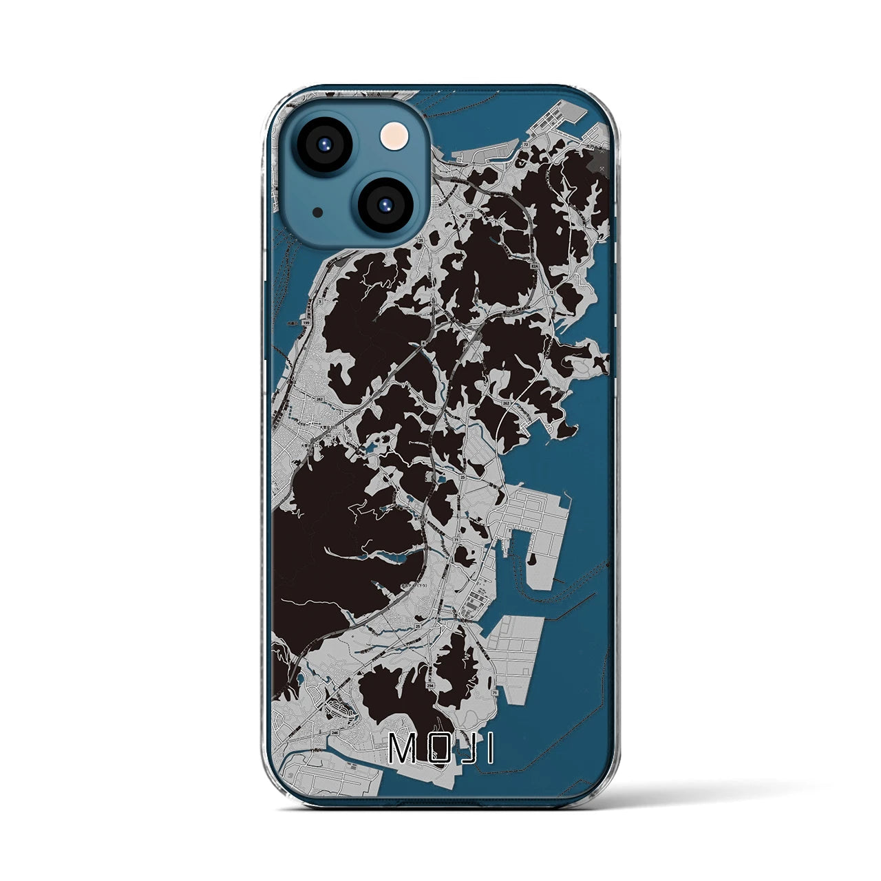 【門司(福岡県)】地図柄iPhoneケース(クリアタイプ)