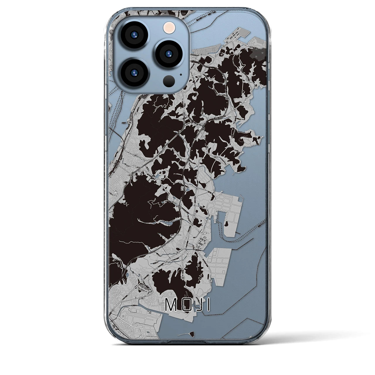 【門司(福岡県)】地図柄iPhoneケース(クリアタイプ)