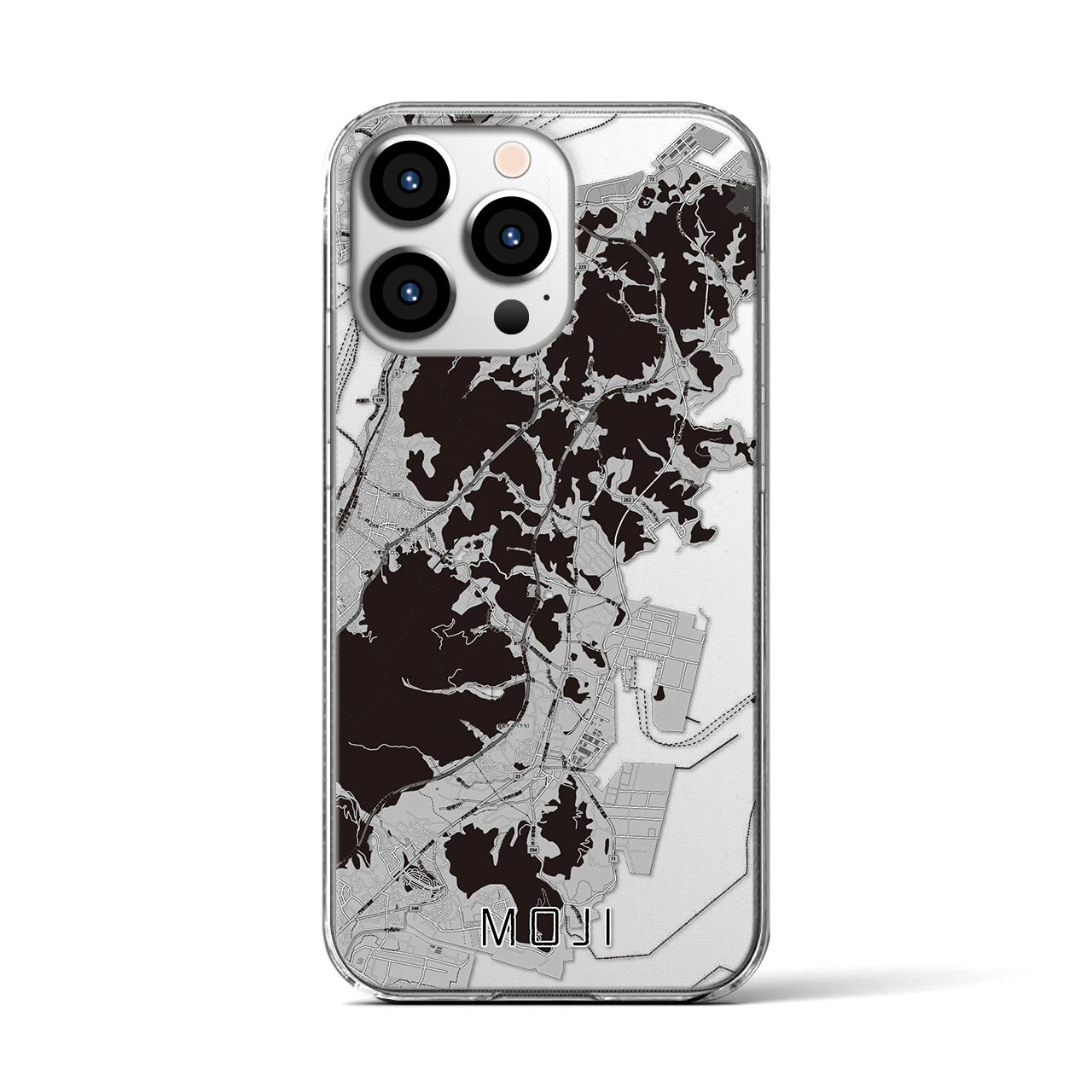 【門司(福岡県)】地図柄iPhoneケース(クリアタイプ)