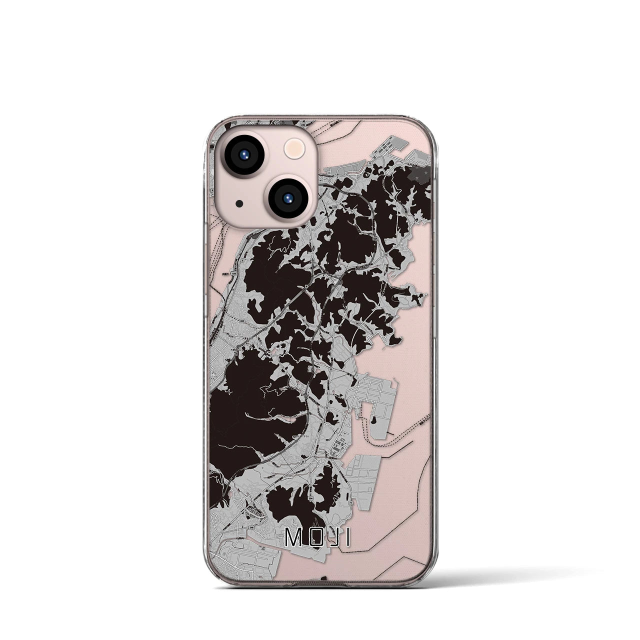 【門司(福岡県)】地図柄iPhoneケース(クリアタイプ)