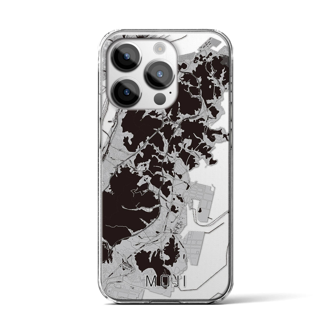 【門司(福岡県)】地図柄iPhoneケース(クリアタイプ)