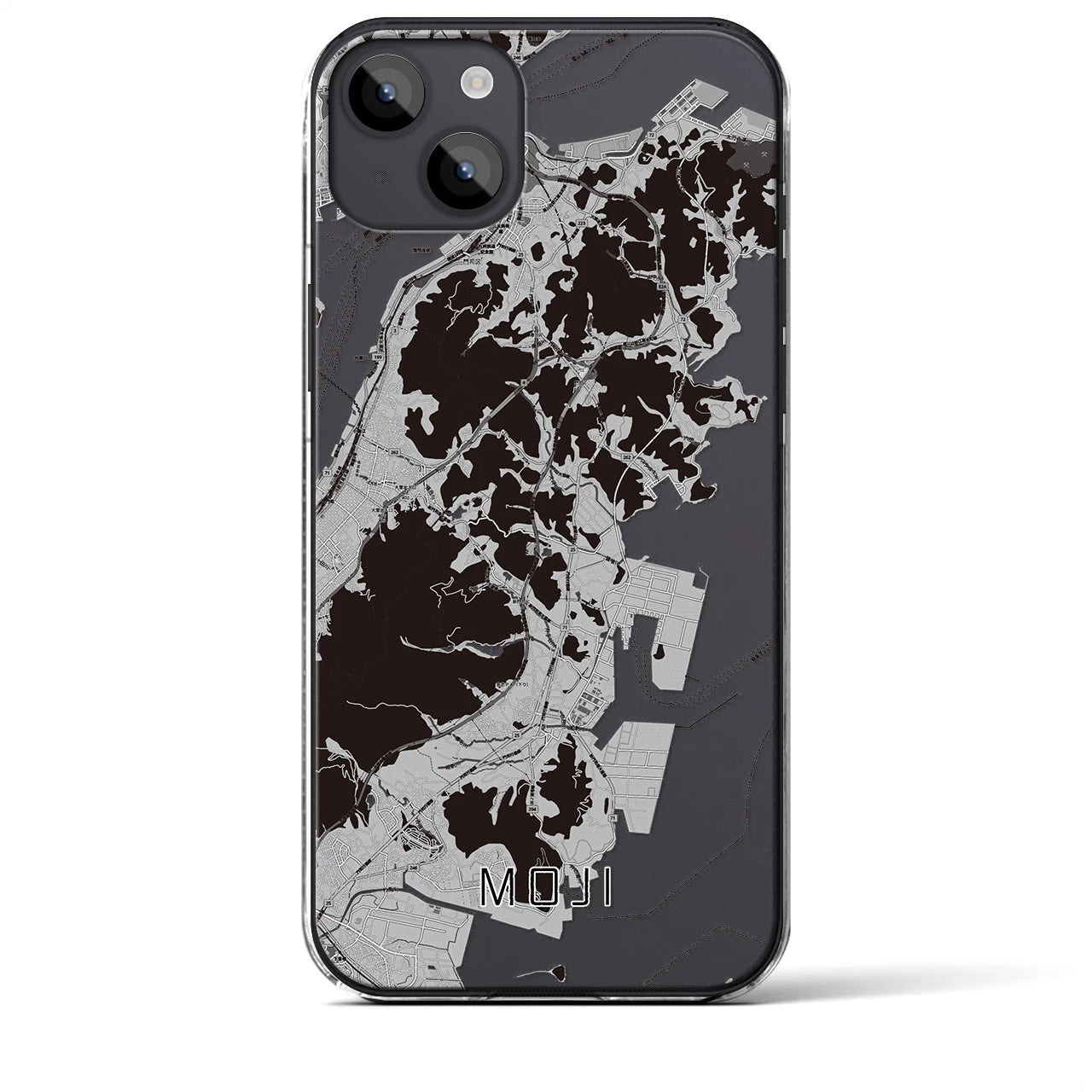 【門司(福岡県)】地図柄iPhoneケース(クリアタイプ)