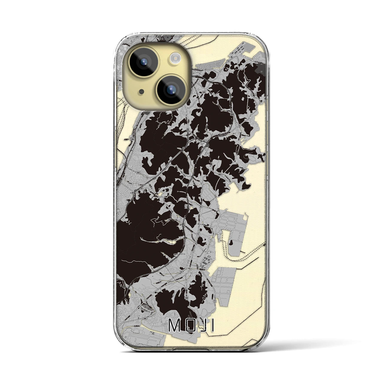 【門司(福岡県)】地図柄iPhoneケース(クリアタイプ)