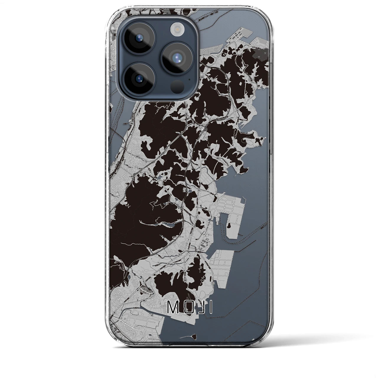 【門司(福岡県)】地図柄iPhoneケース(クリアタイプ)
