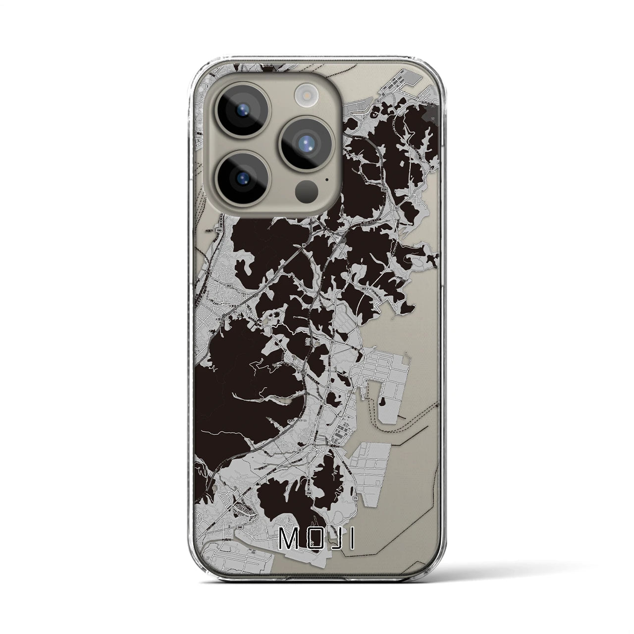 【門司(福岡県)】地図柄iPhoneケース(クリアタイプ)