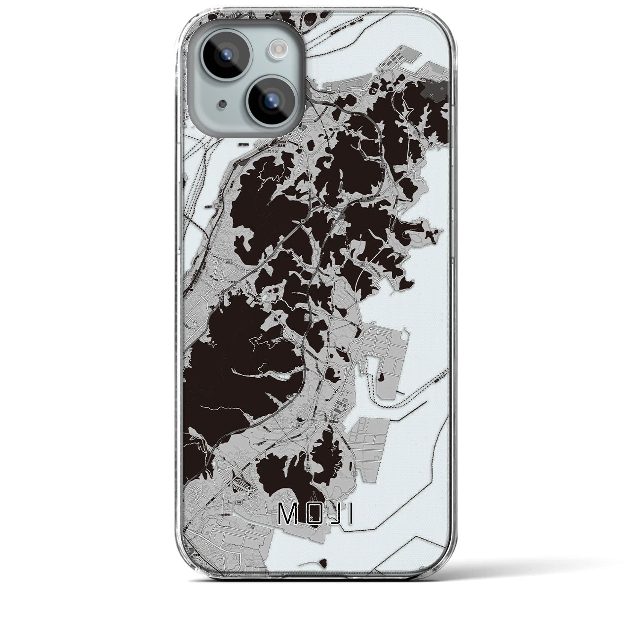 【門司(福岡県)】地図柄iPhoneケース(クリアタイプ)