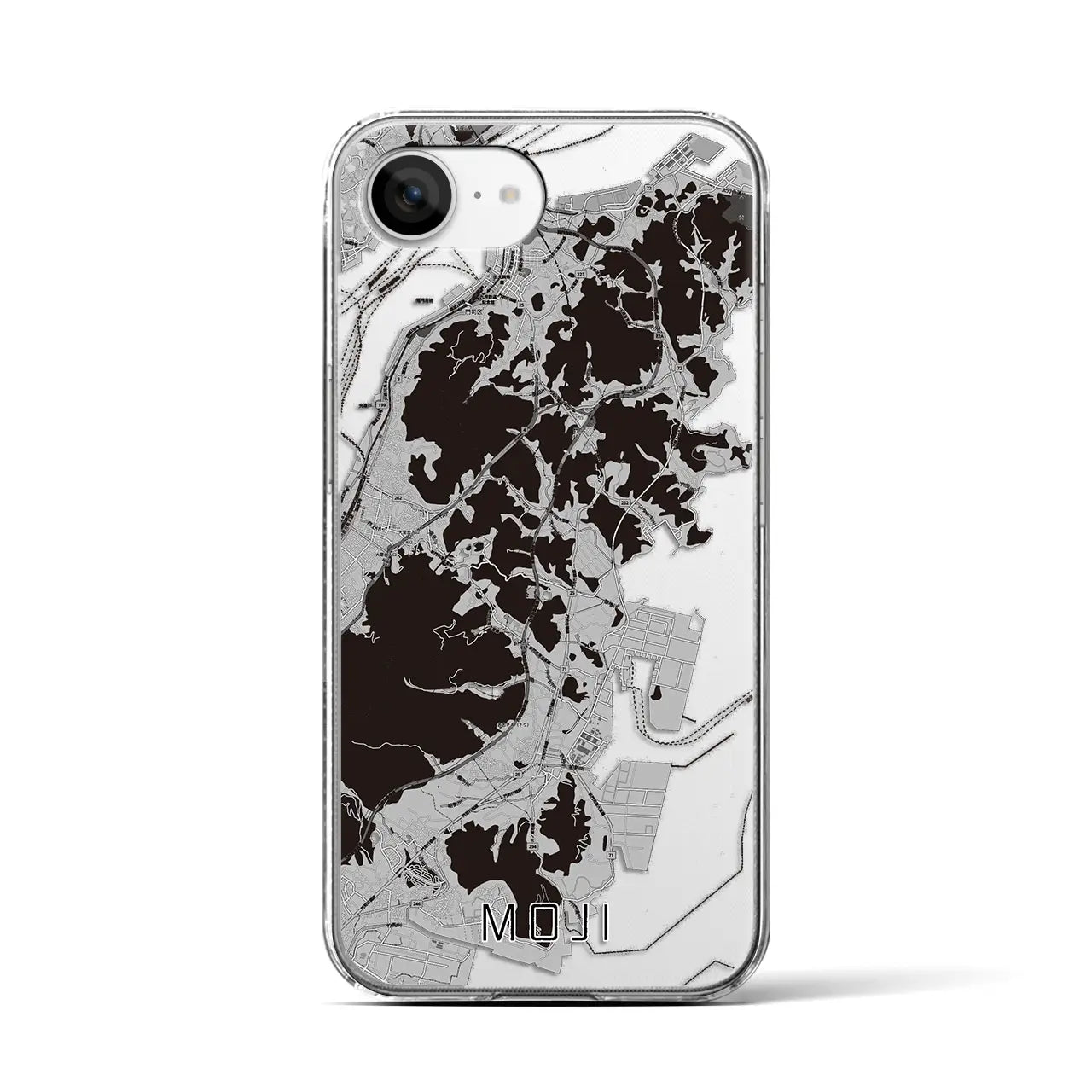 【門司(福岡県)】地図柄iPhoneケース(クリアタイプ)