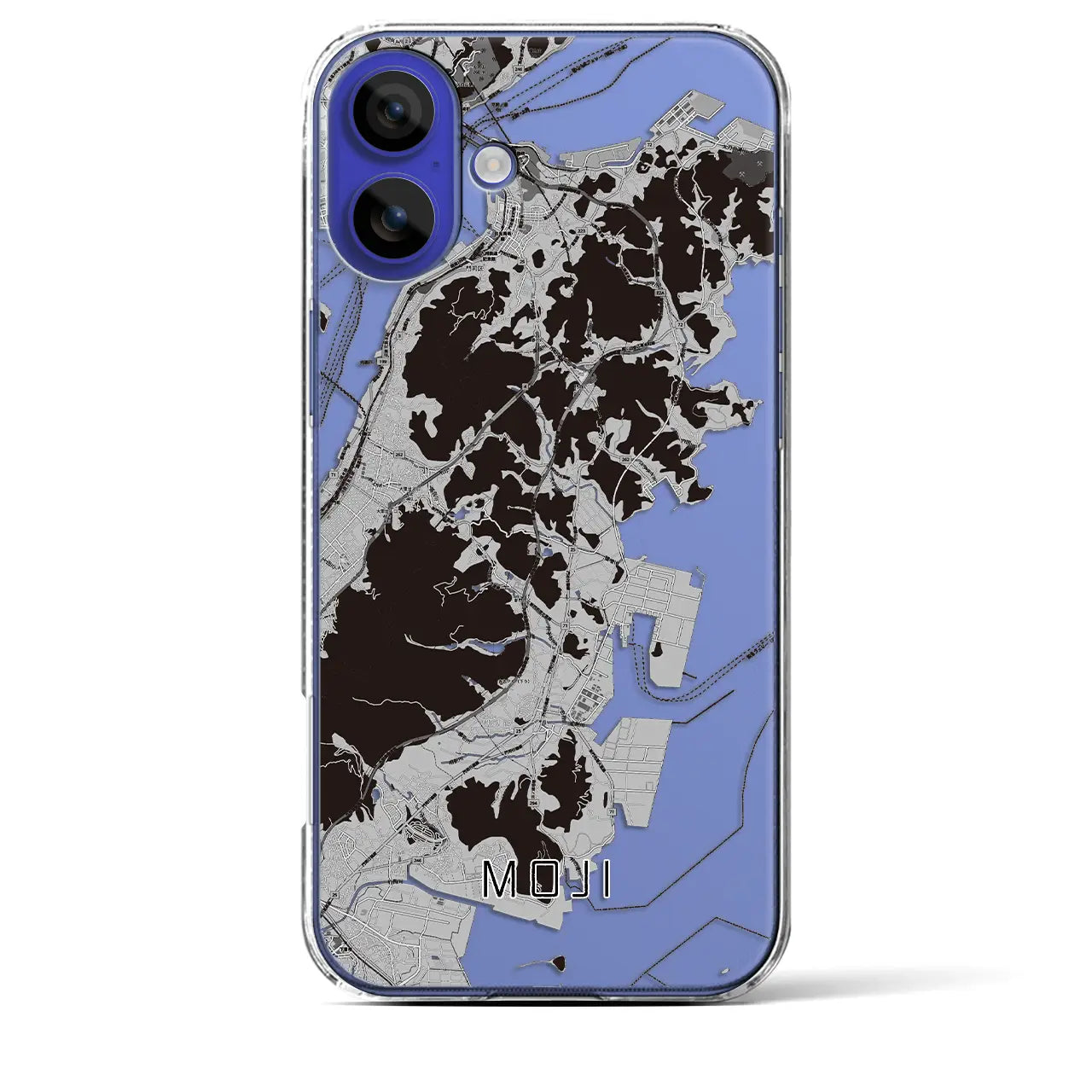 【門司(福岡県)】地図柄iPhoneケース(クリアタイプ)