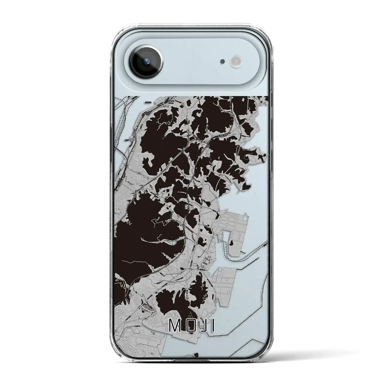 【門司(福岡県)】地図柄iPhoneケース(クリアタイプ)モノトーン・iPhone 17 Pro Max 用