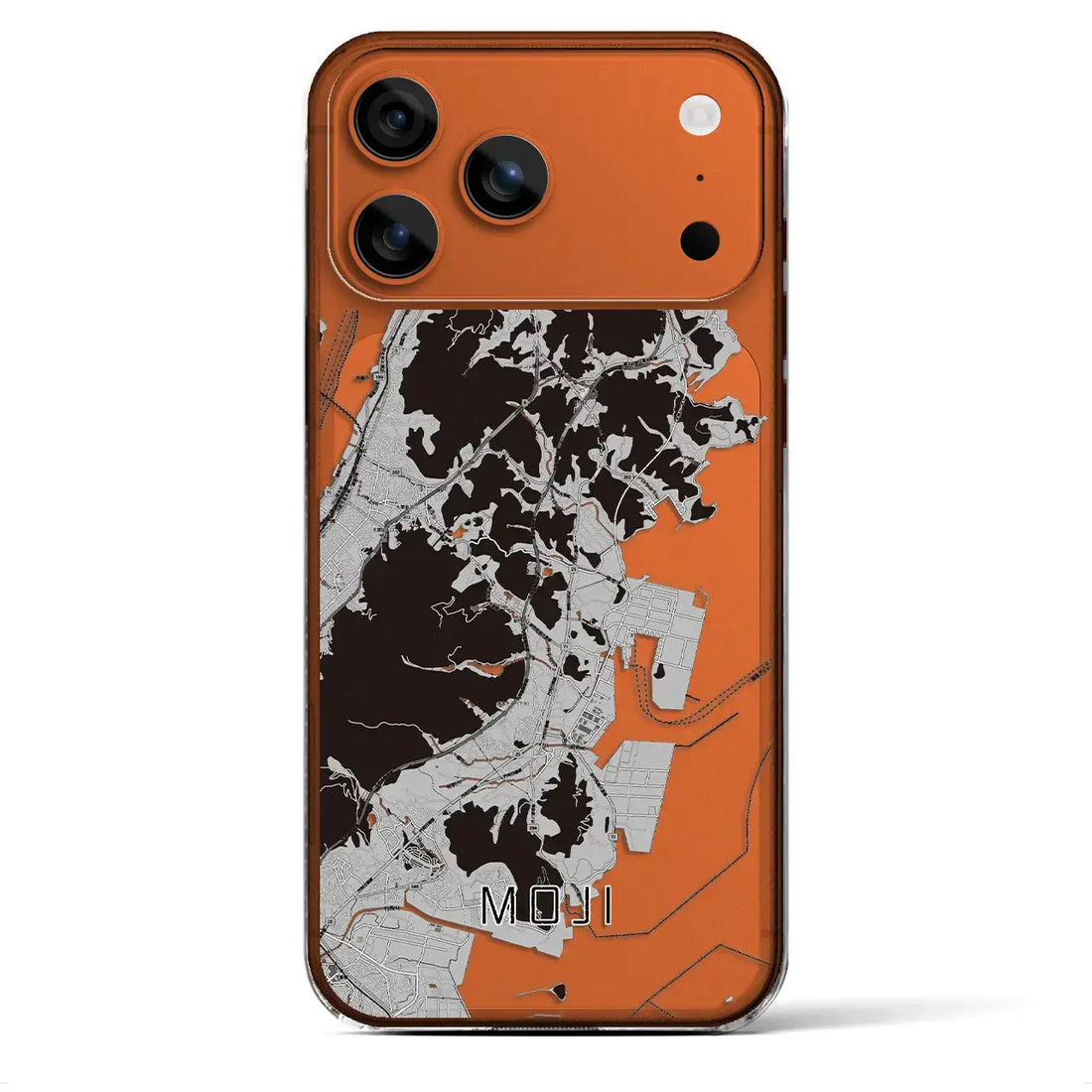 【門司(福岡県)】地図柄iPhoneケース(クリアタイプ)