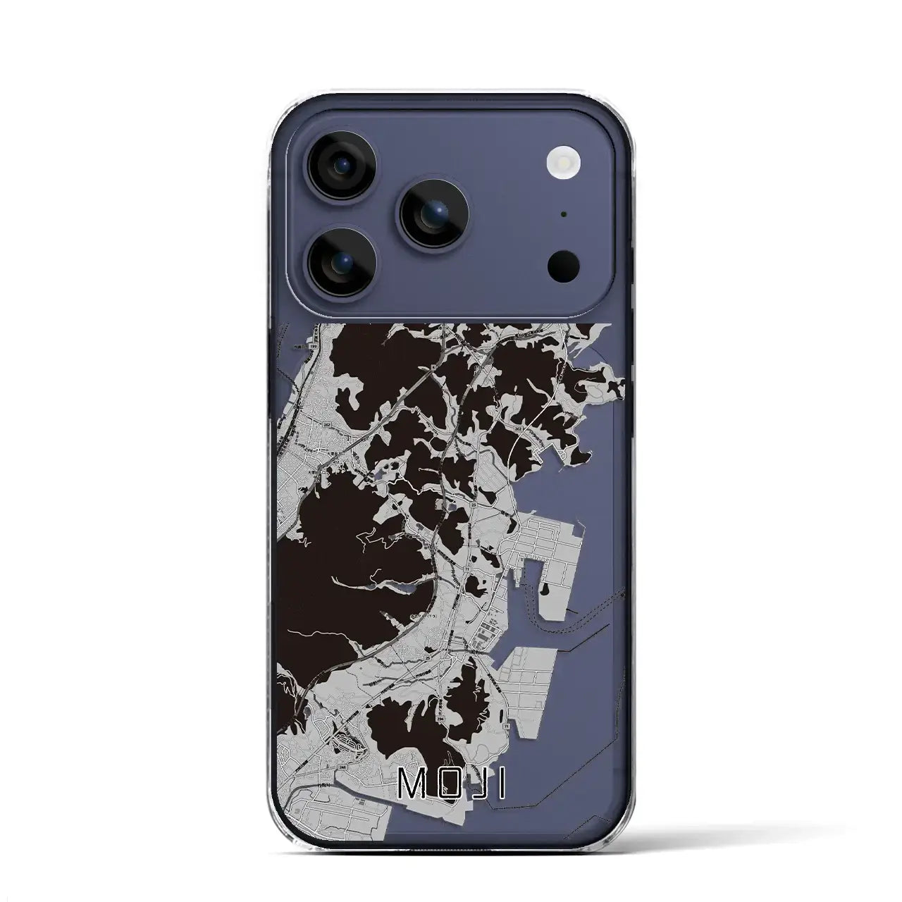 【門司(福岡県)】地図柄iPhoneケース(クリアタイプ)