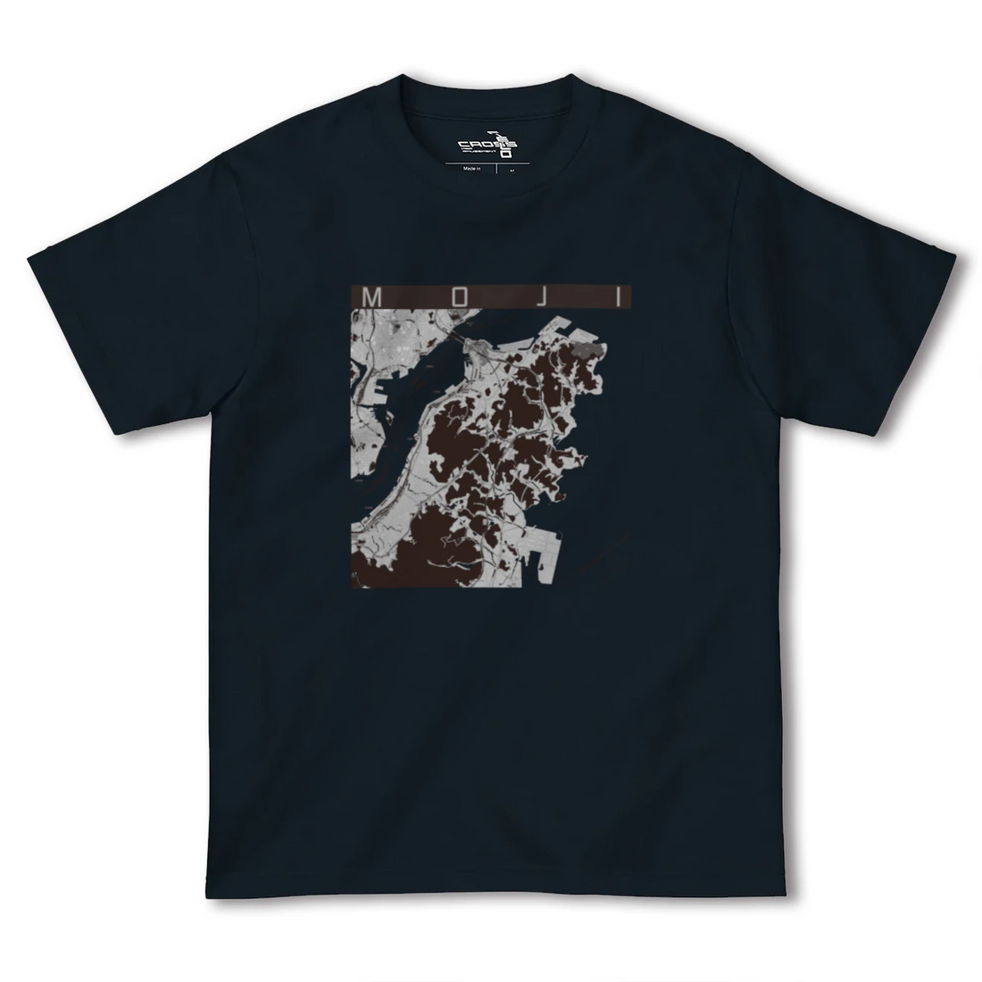 【門司(福岡県)】地図柄ヘビーウェイトTシャツ