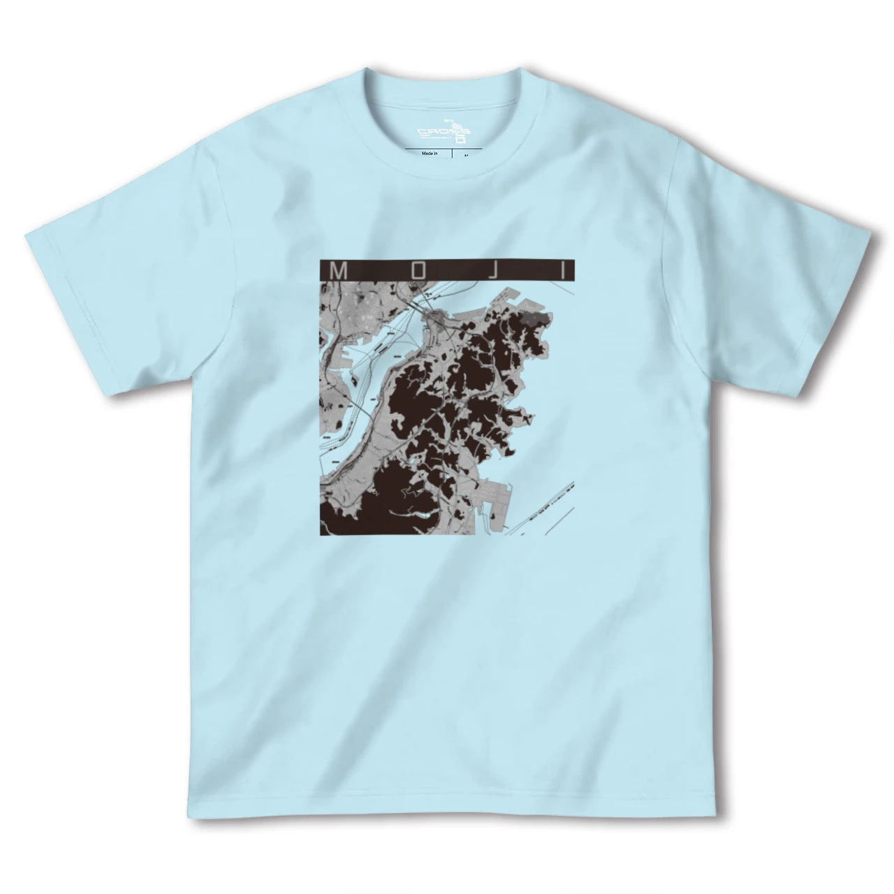【門司(福岡県)】地図柄ヘビーウェイトTシャツ