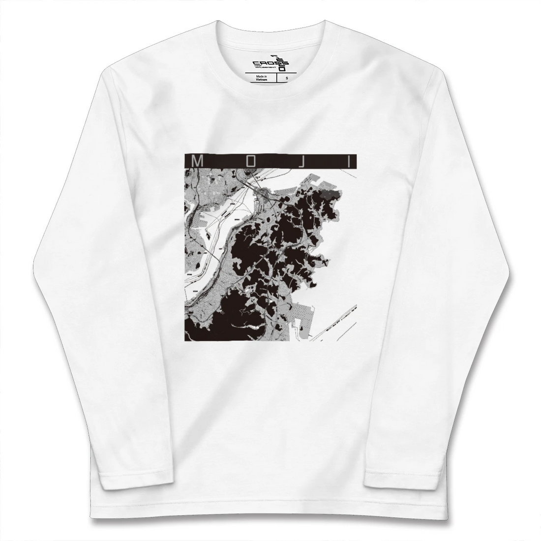 【門司(福岡県)】地図柄ロングスリーブTシャツ