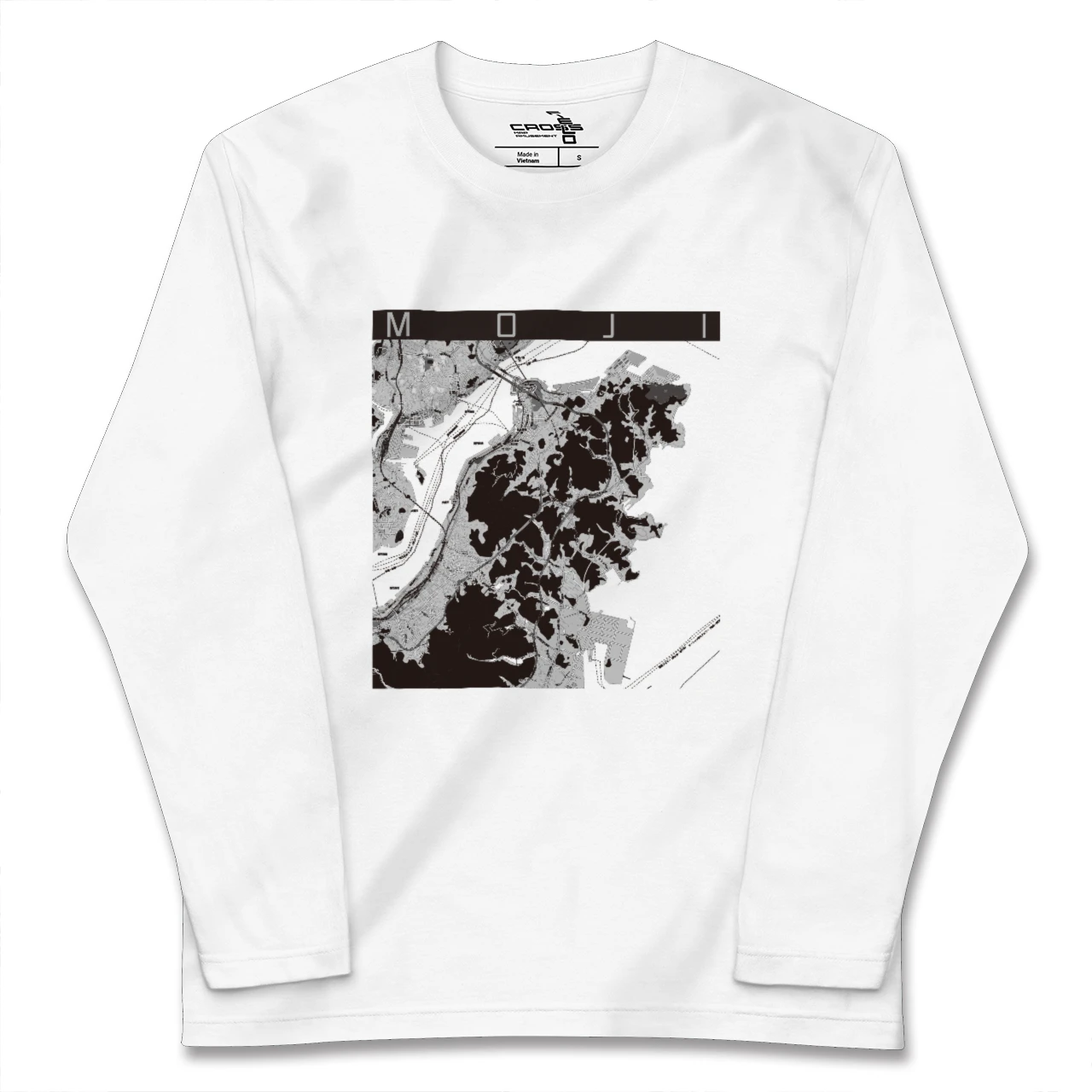 【門司(福岡県)】地図柄ロングスリーブTシャツ
