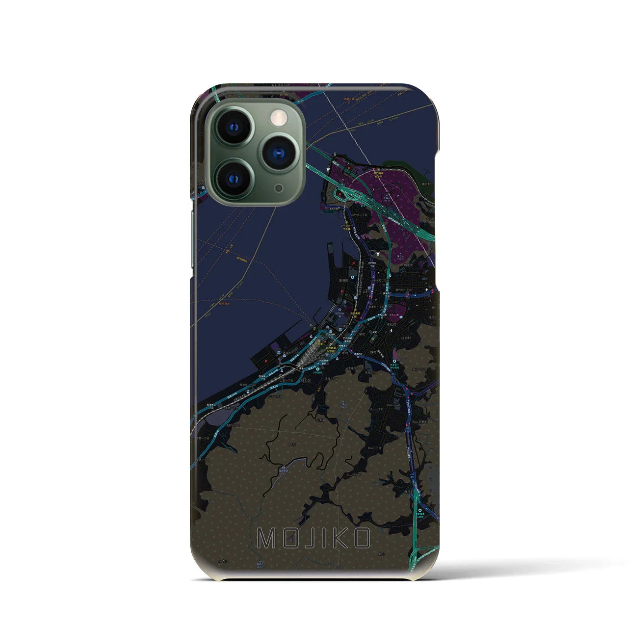 【門司港(福岡県)】地図柄iPhoneケース(バックカバータイプ)