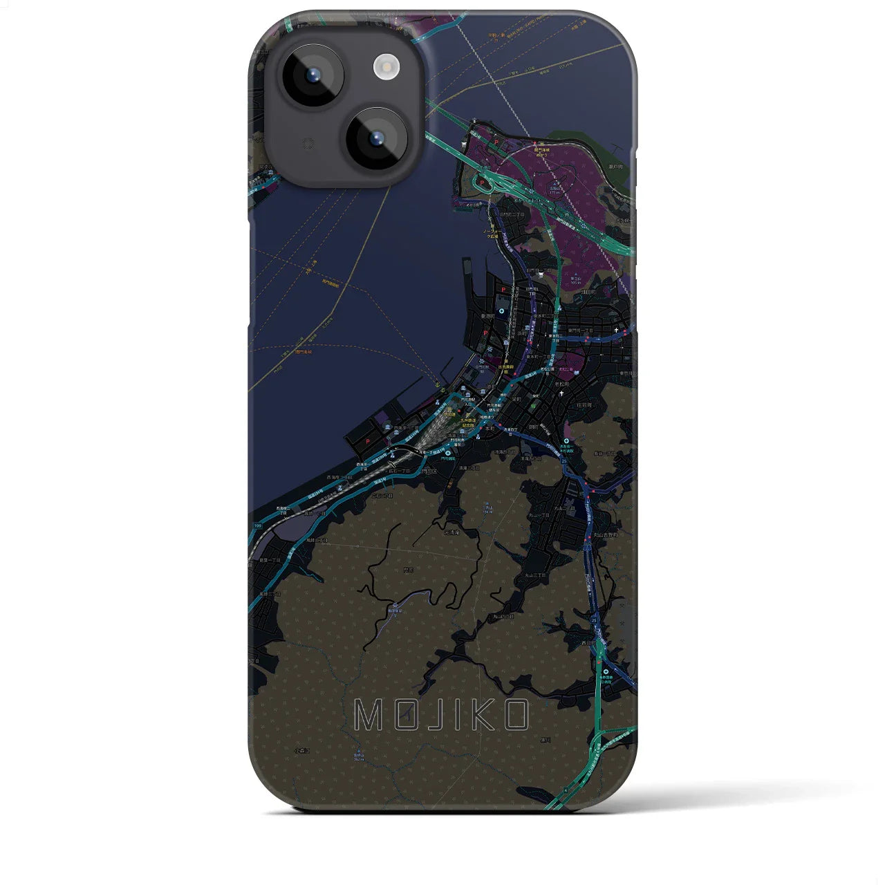 【門司港(福岡県)】地図柄iPhoneケース(バックカバータイプ)